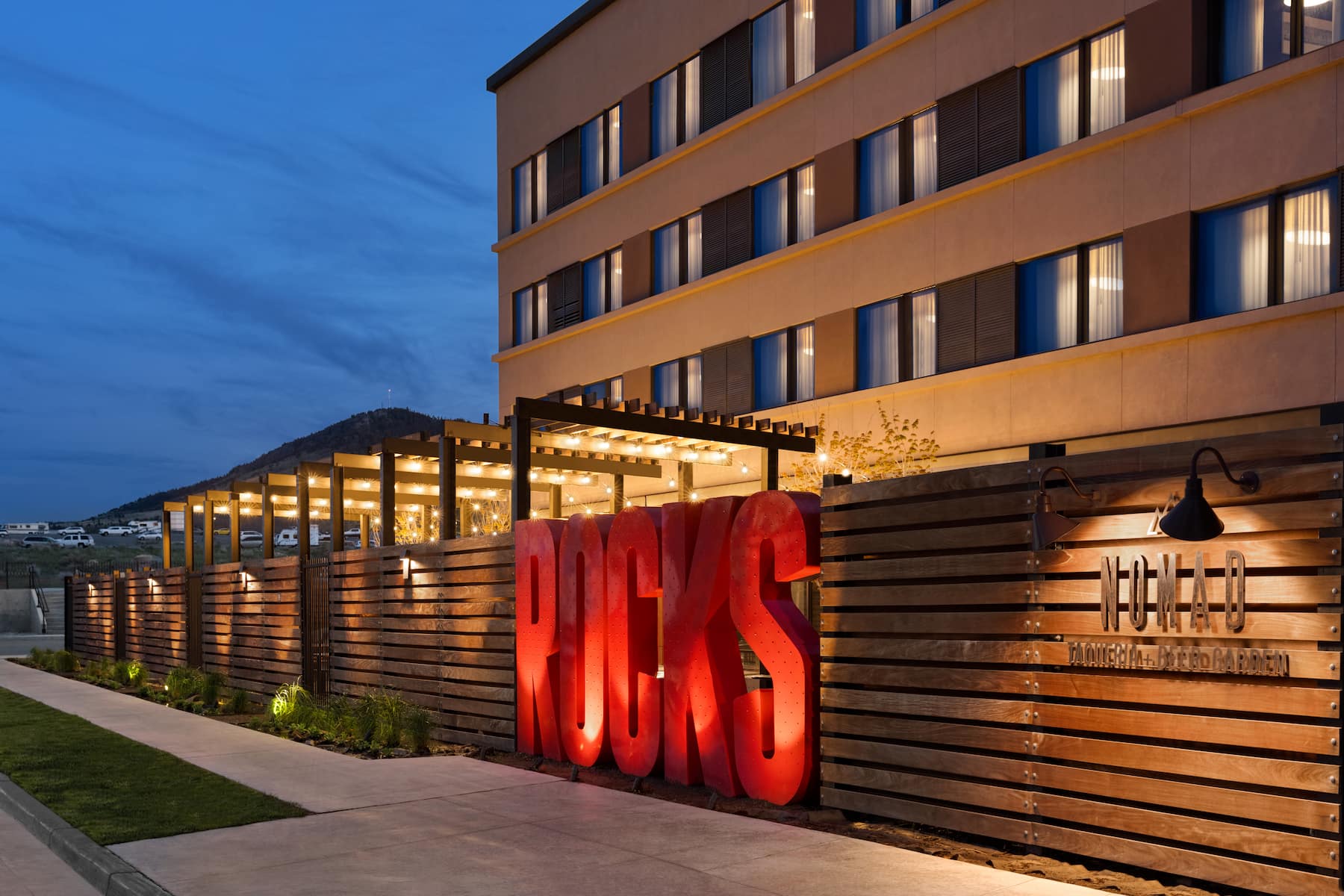 Exterior of Origin Red Rocks, a Wyndham Hotel hotel in Golden, Colorado