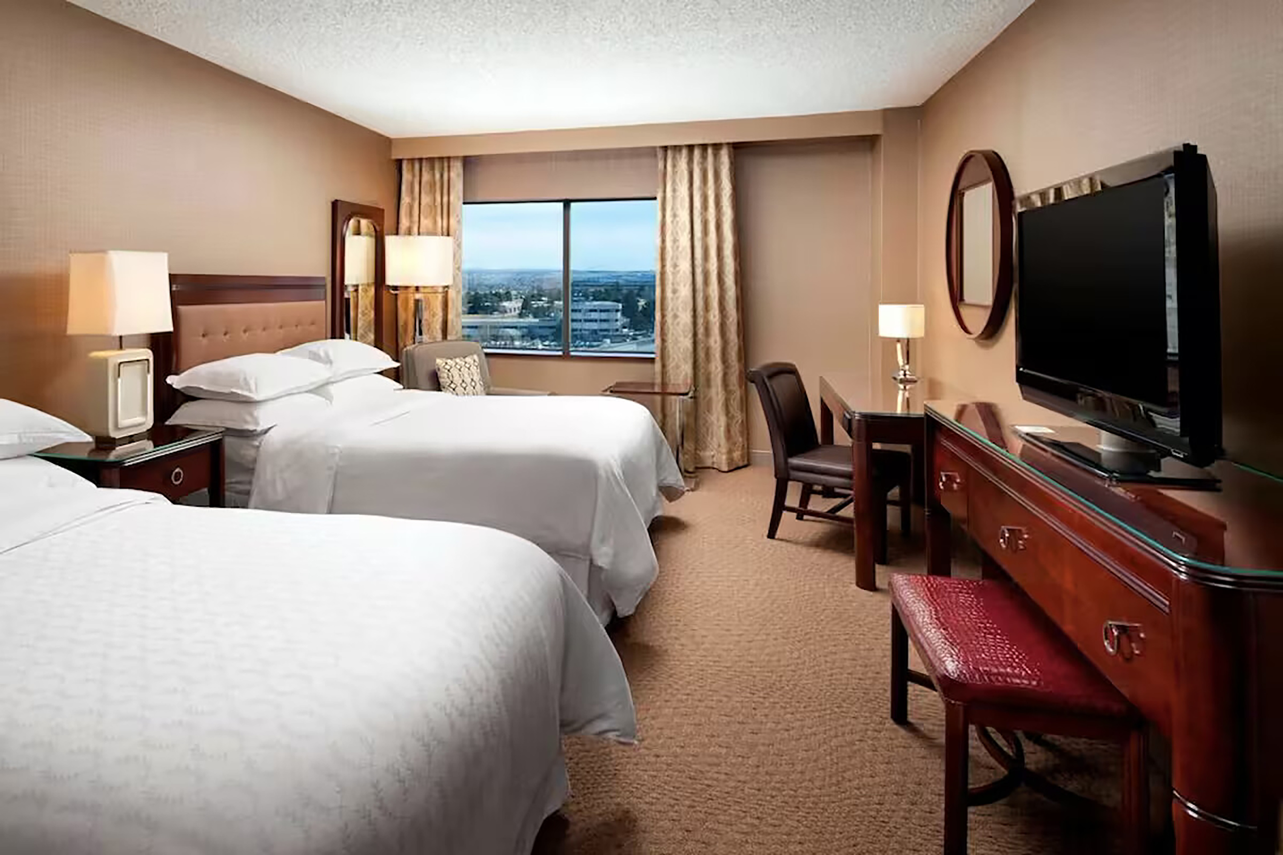 Guest room at the Wyndham Denver Tech Center in Greenwood Village, Colorado