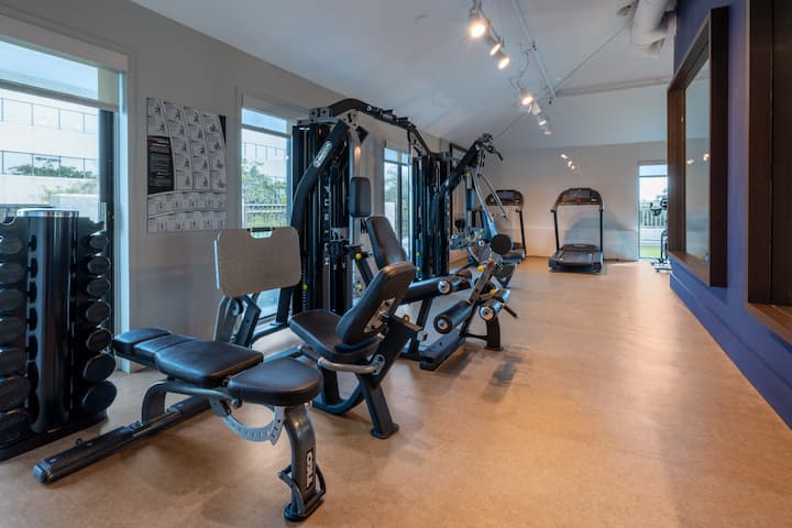 Fitness room at Wyndham Boca Raton in Boca Raton, Florida