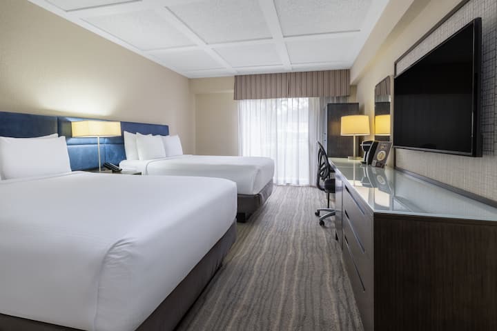 Guest room at the Wyndham Boca Raton in Boca Raton, Florida