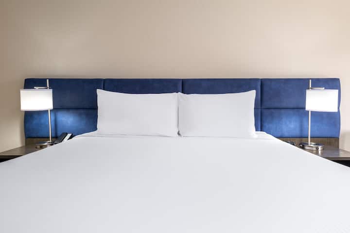 Guest room at the Wyndham Boca Raton in Boca Raton, Florida