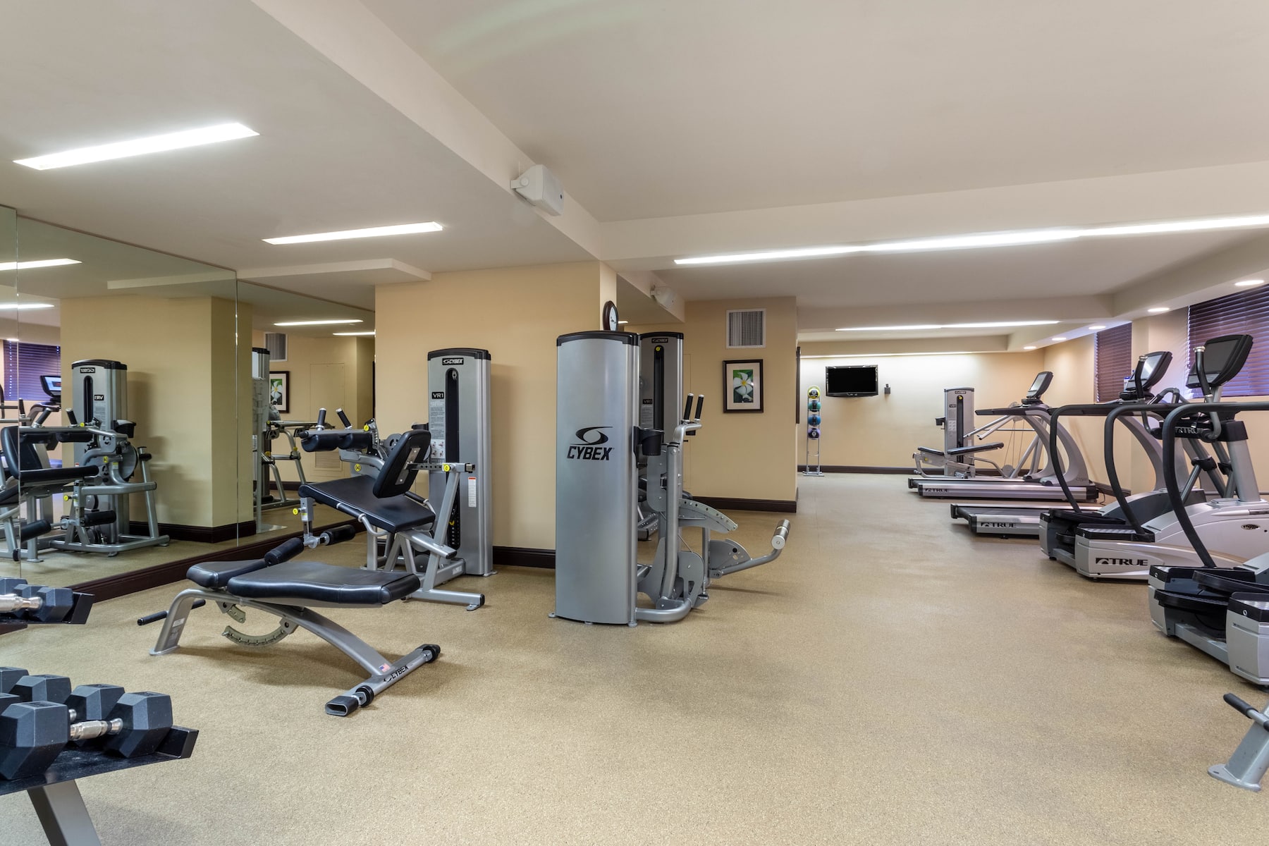 Fitness room at Wyndham Deerfield Beach Resort in Deerfield Beach, Florida