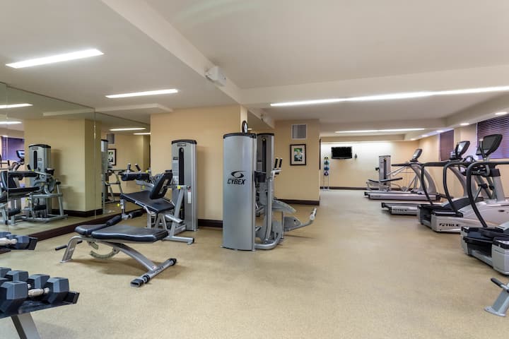 Fitness room at Wyndham Deerfield Beach Resort in Deerfield Beach, Florida