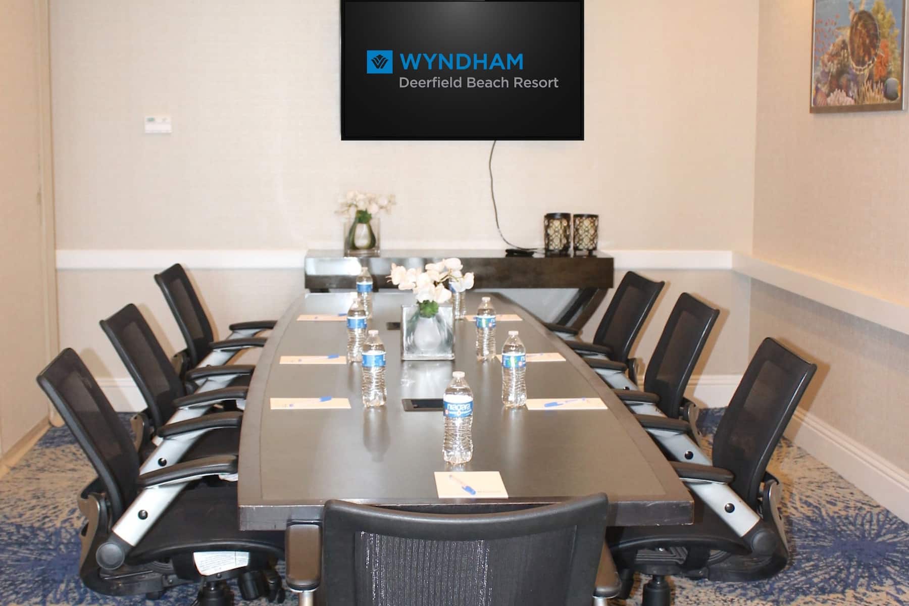 Meeting room at Wyndham Deerfield Beach Resort in Deerfield Beach, Florida