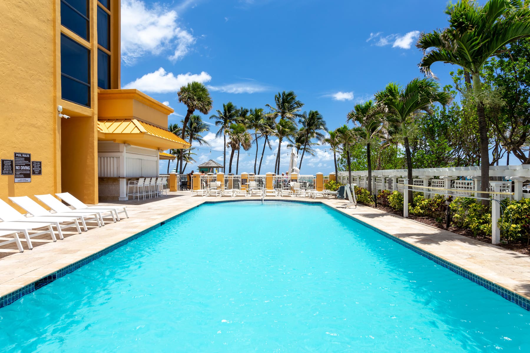 Pool at the Wyndham Deerfield Beach Resort in Deerfield Beach, Florida
