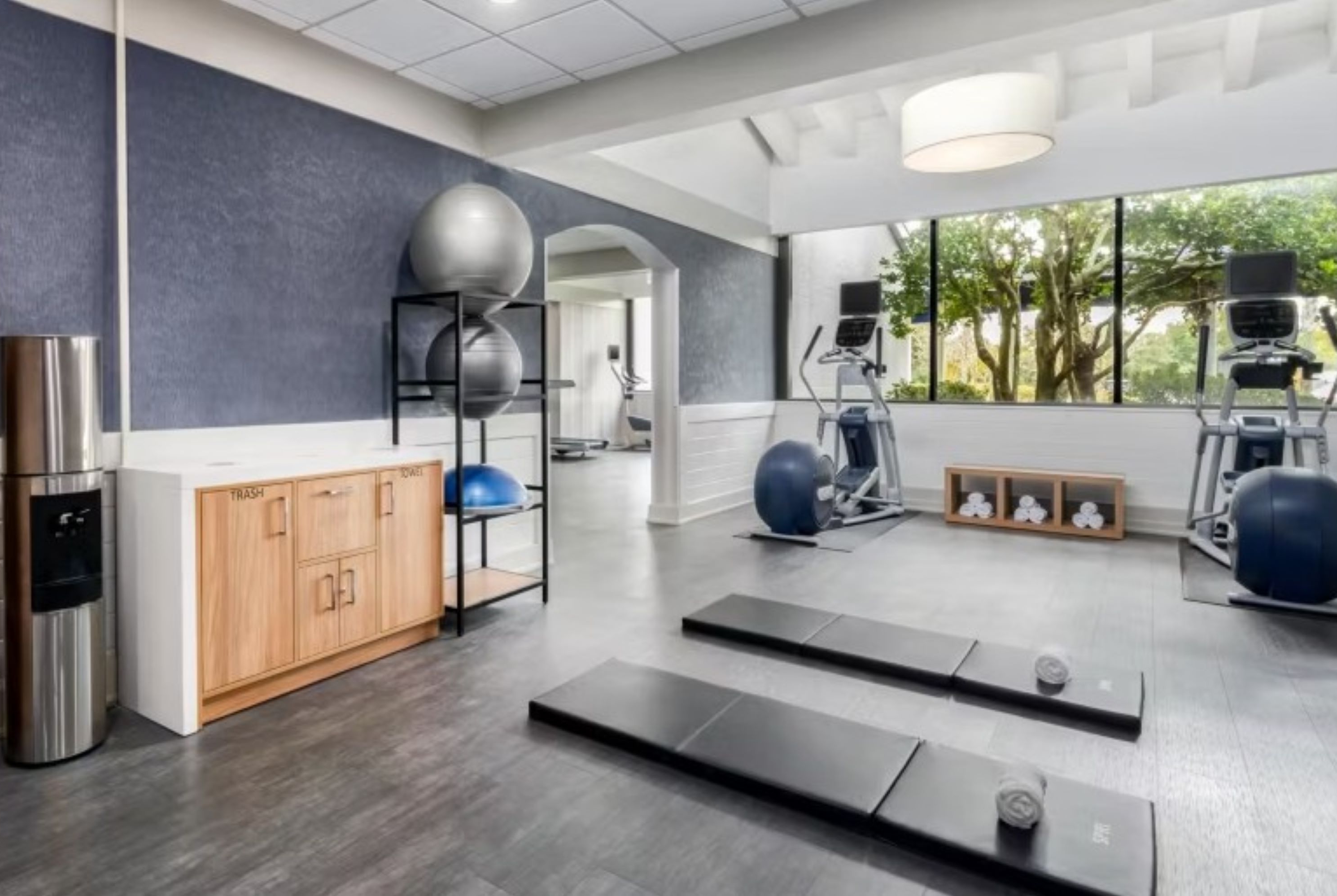 Fitness room at Wyndham Jacksonville Hotel and Conference Center in Jacksonville, Florida