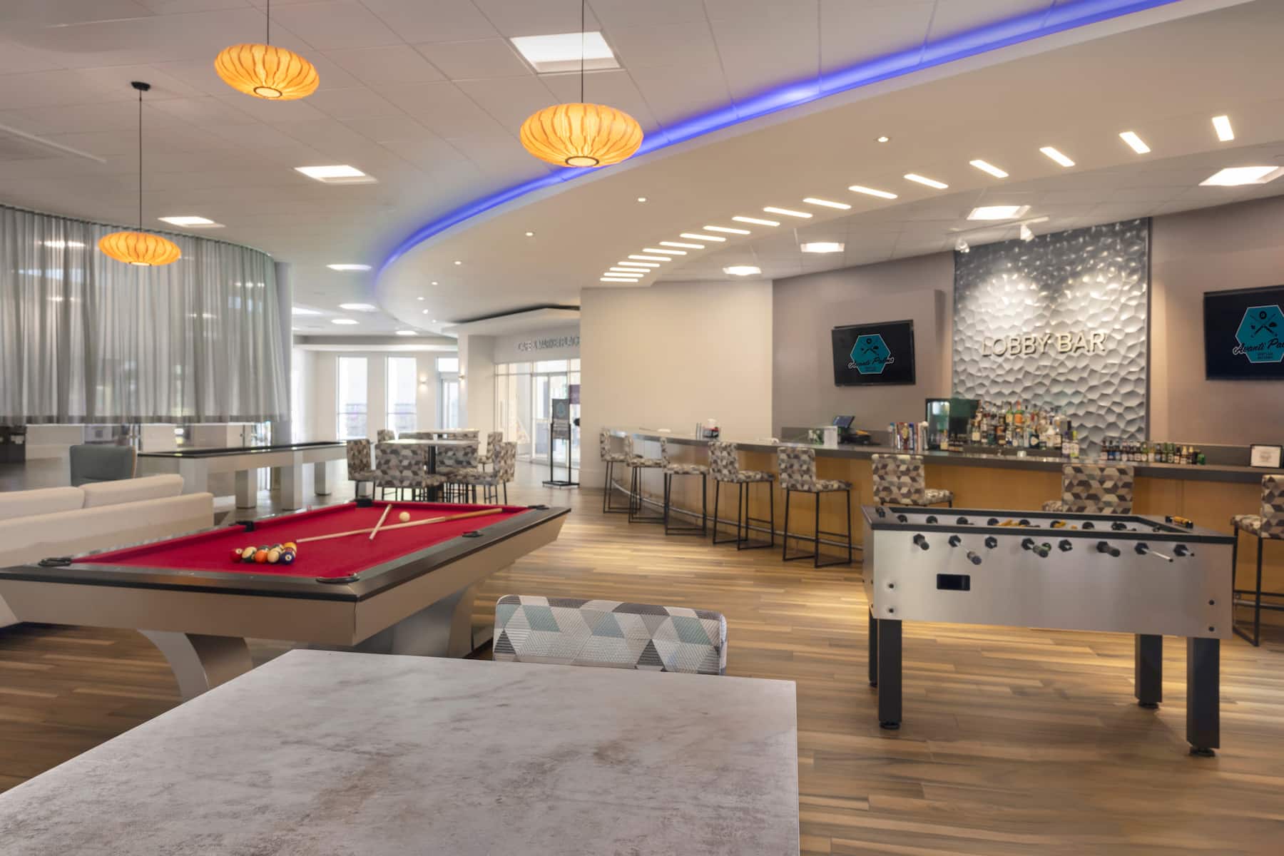 Lobby bar at Wyndham I-Drive Avanti Resort & Conference Center in Orlando, Florida