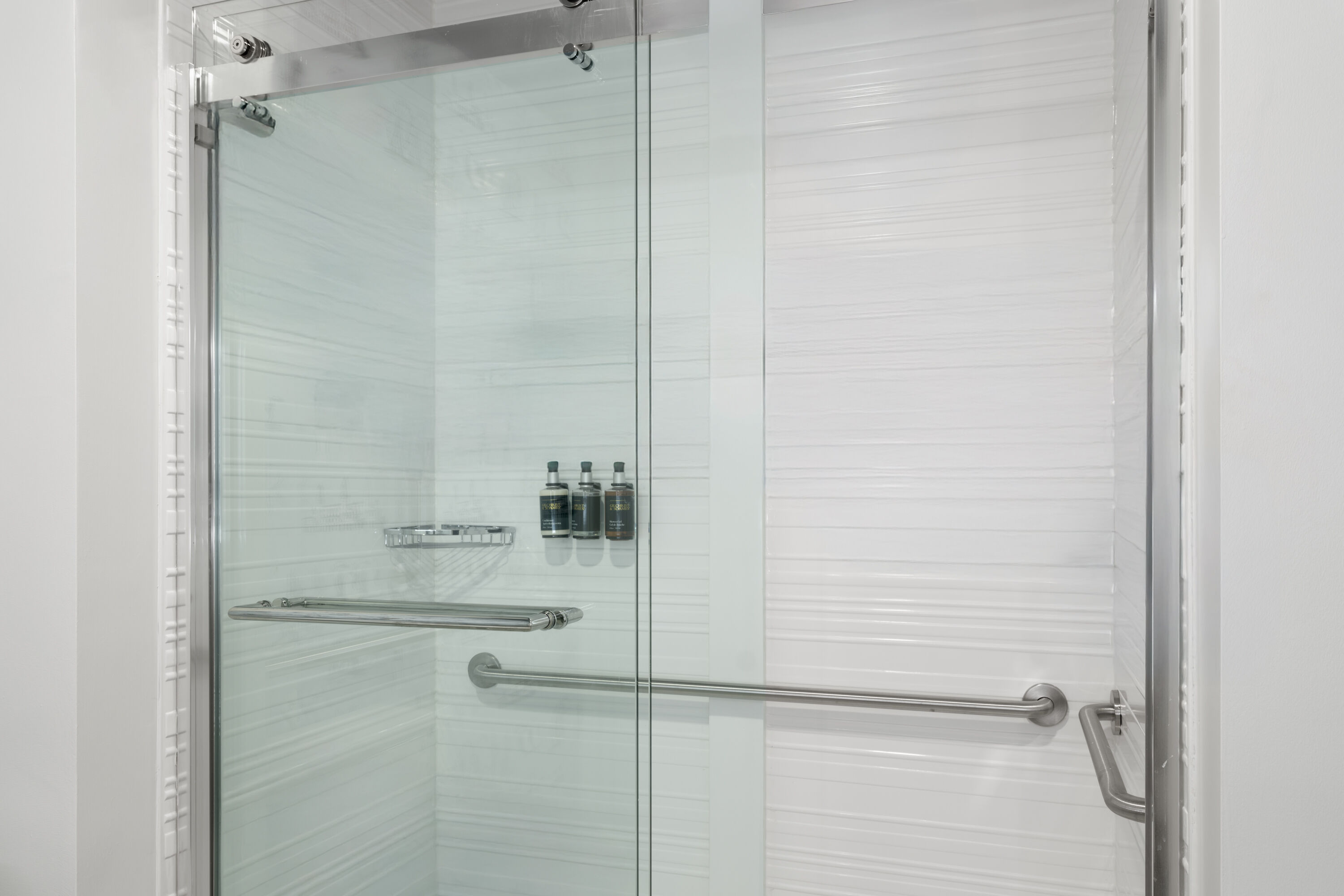 Guest room bath at the Origin Atlanta, a Wyndham Hotel in Atlanta, Georgia