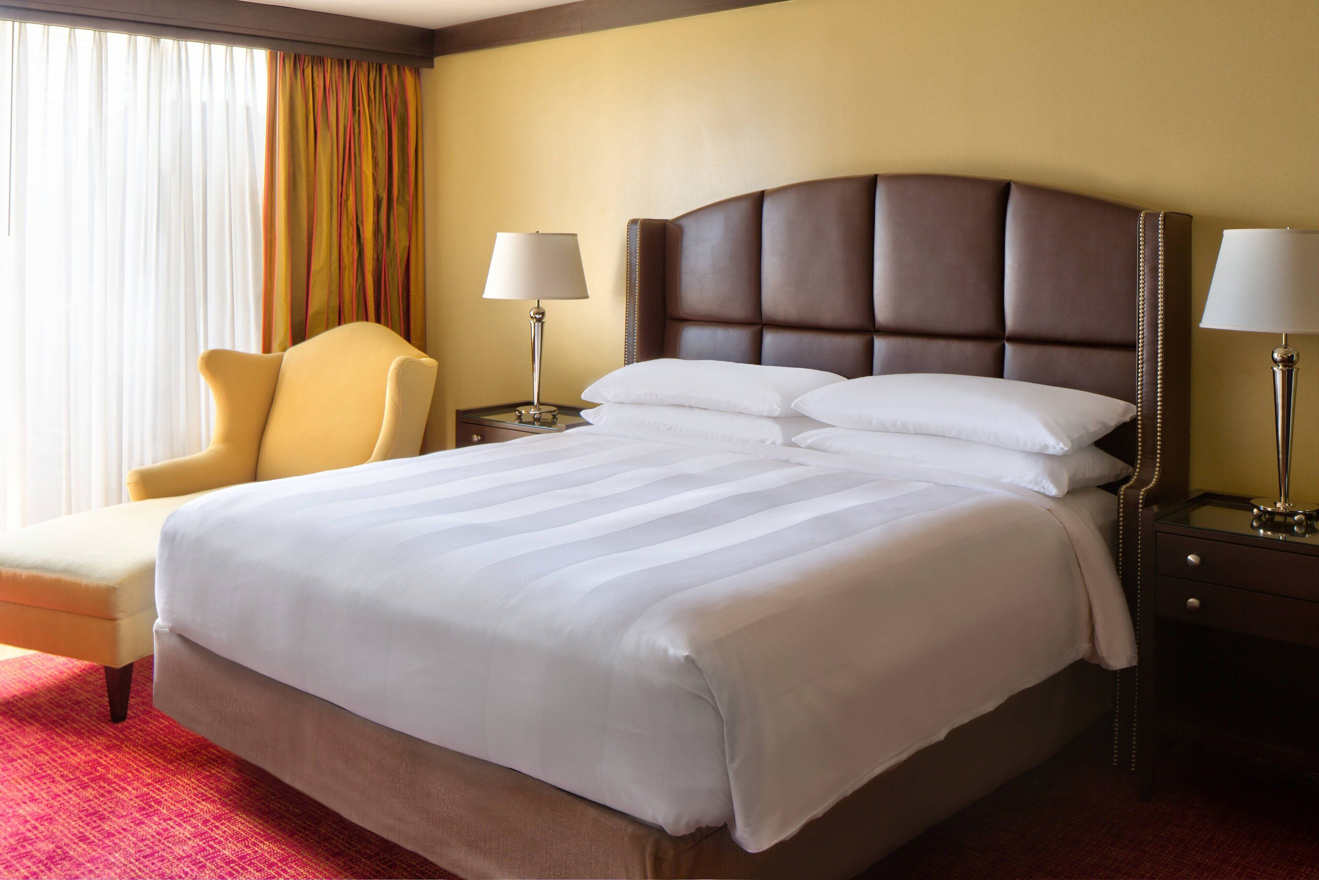 Guest room at the Wyndham Atlanta Buckhead Hotel & Conference Center in Atlanta, Georgia