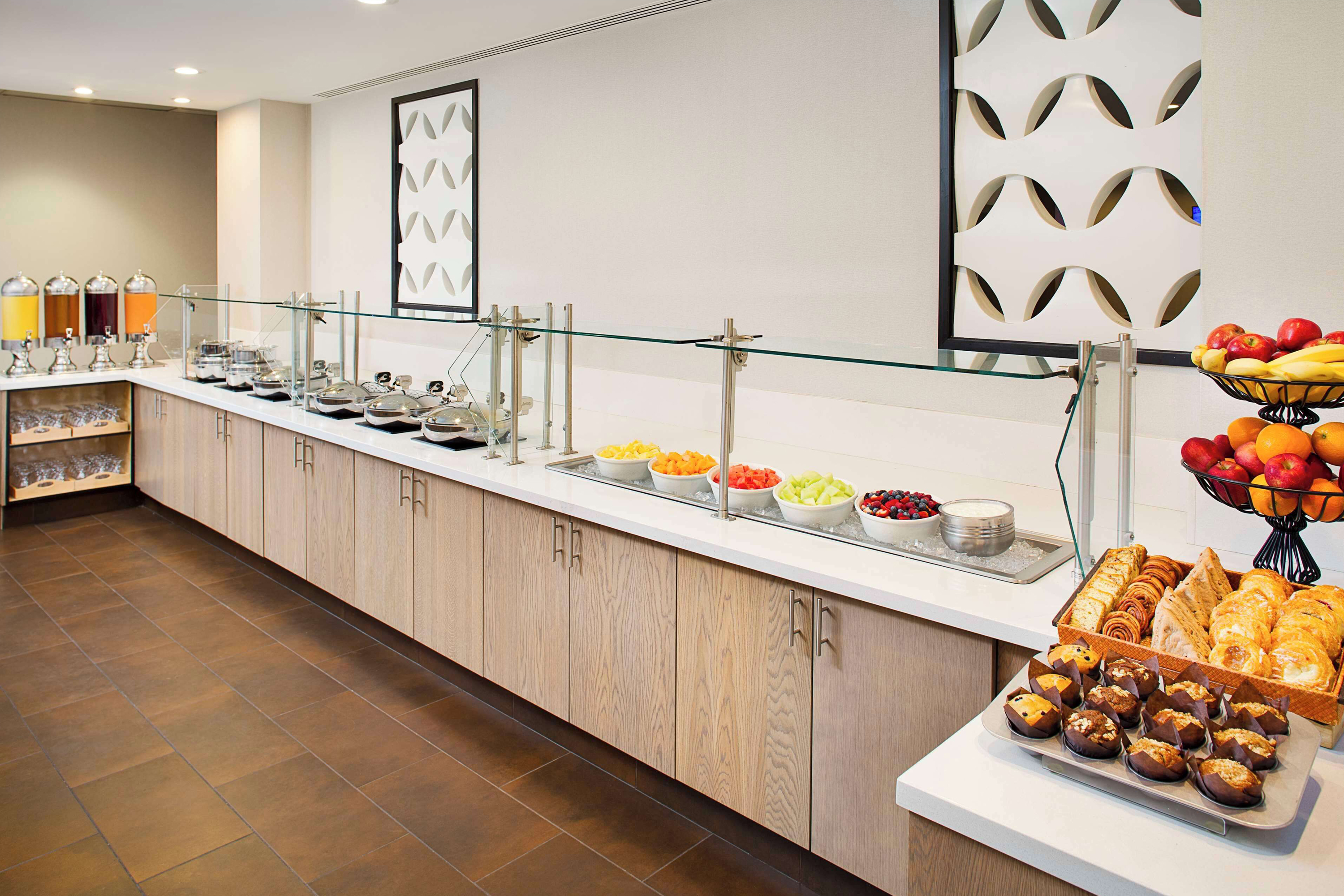 Wyndham Atlanta Perimeter restaurant breakfast area close up in Atlanta, Georgia