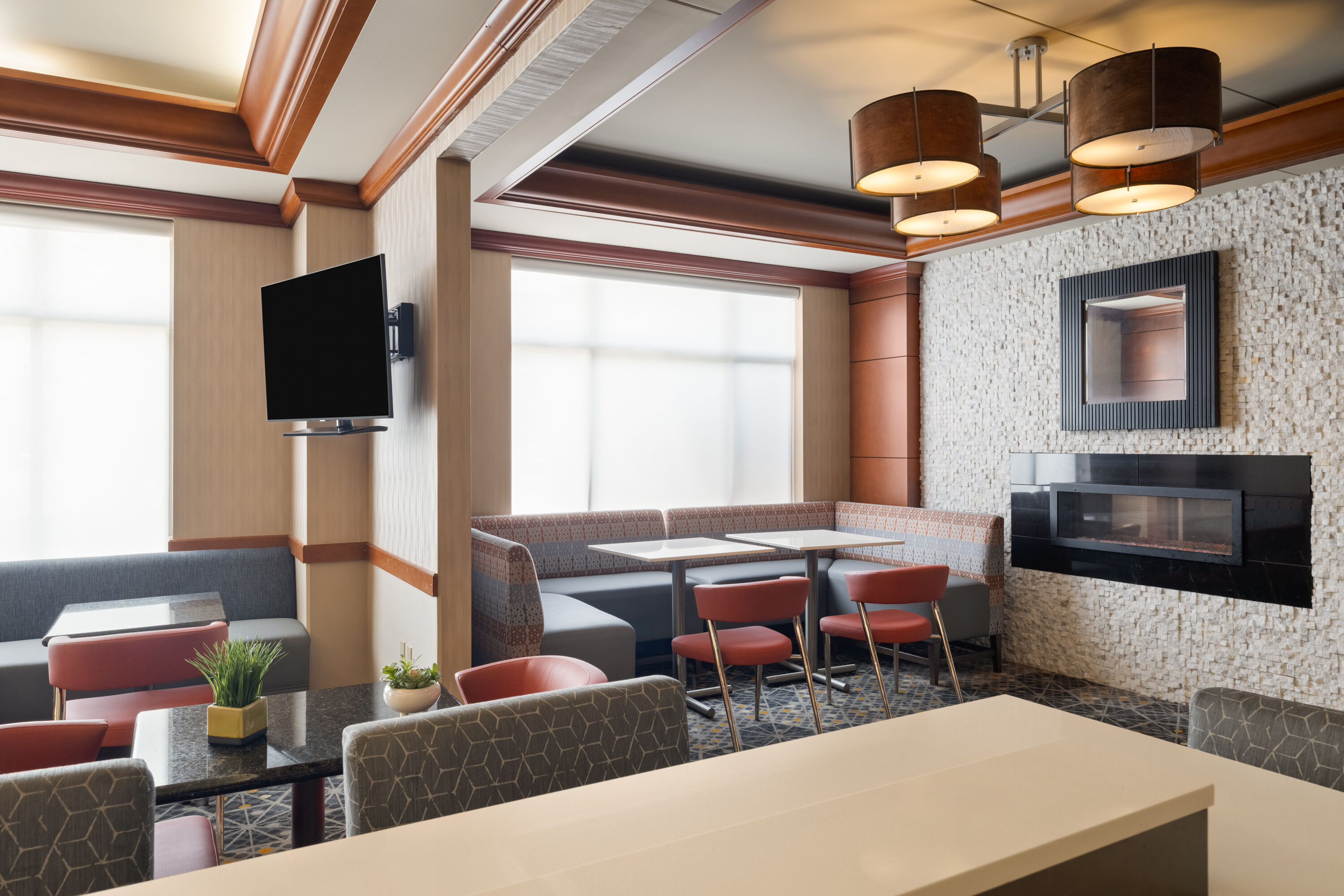 Free breakfast at Wyndham Moline on John Deere Commons in Moline, Illinois