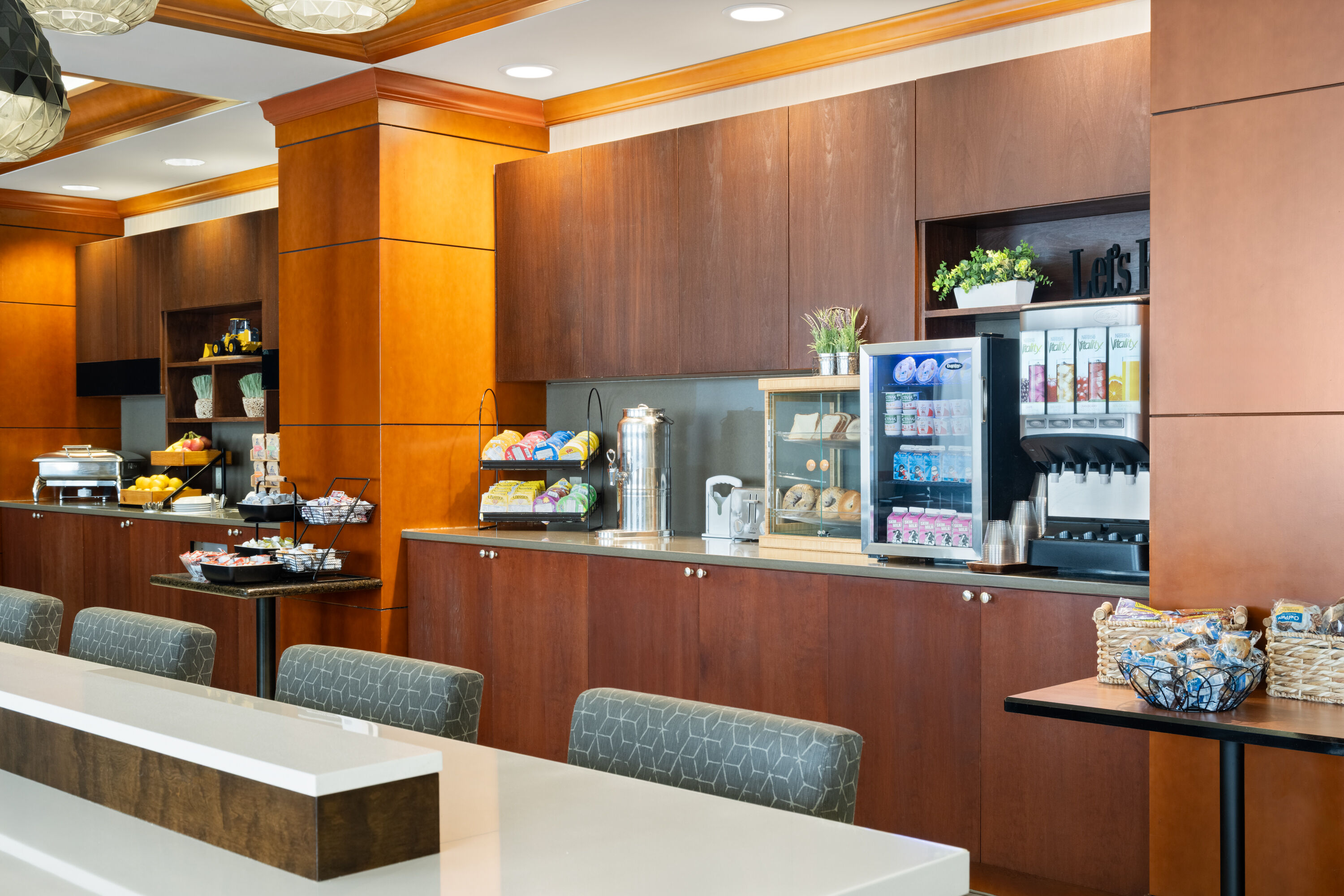 Free breakfast at Wyndham Moline on John Deere Commons in Moline, Illinois