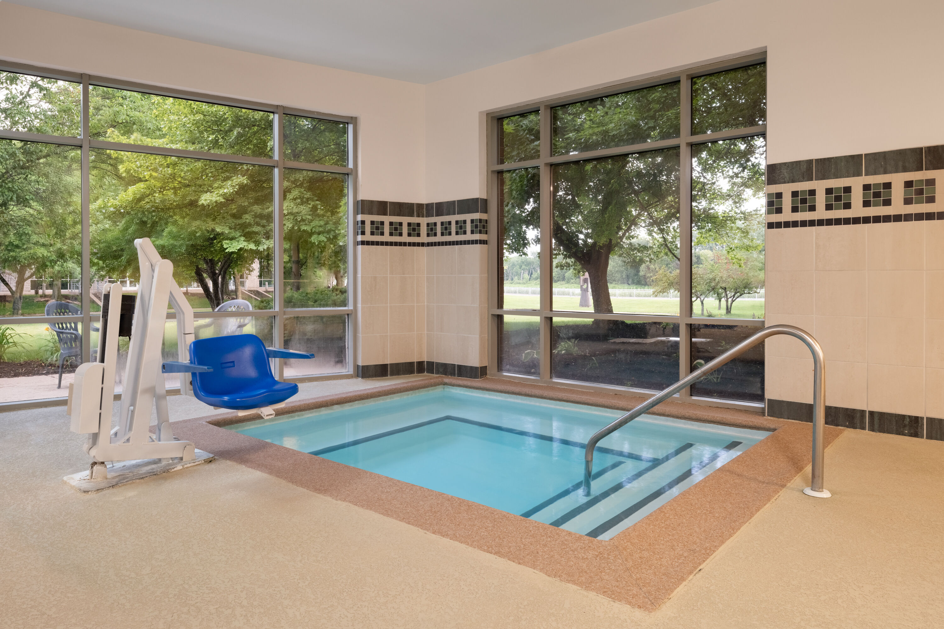 Hot tub at the Wyndham Moline on John Deere Commons in Moline, Illinois