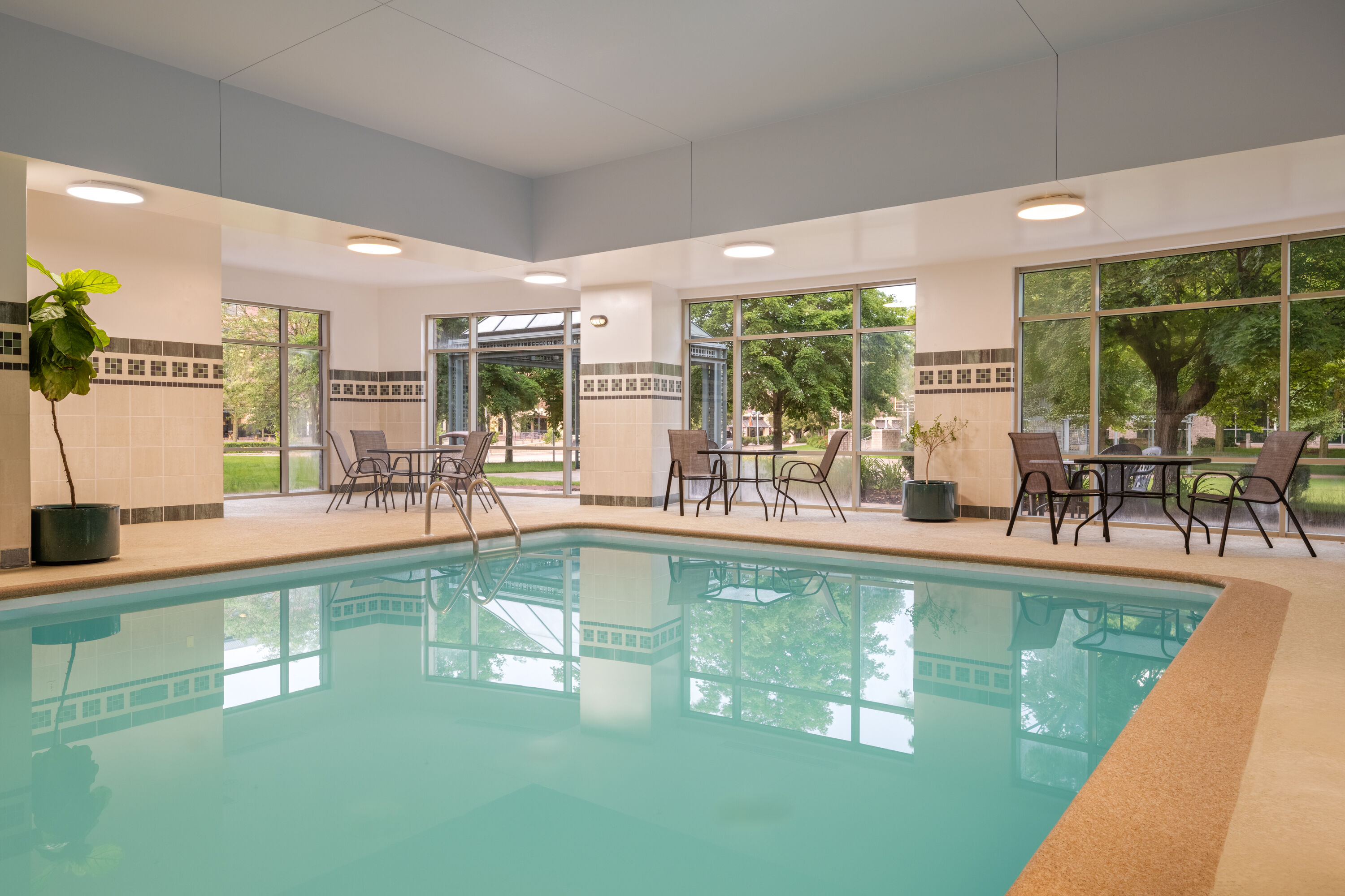 Indoor pool at the Wyndham Moline on John Deere Commons in Moline, Illinois