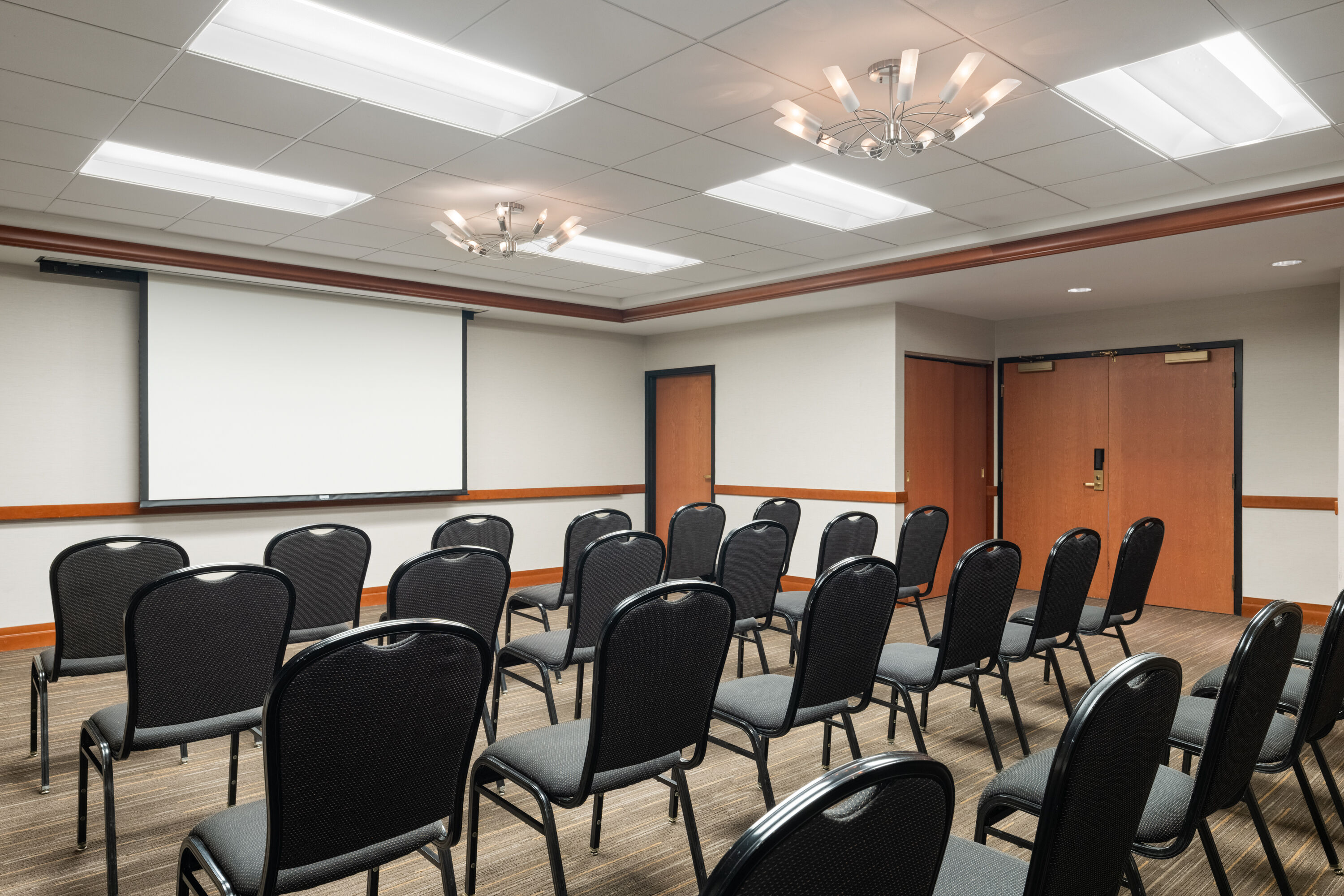Meeting room at Wyndham Moline on John Deere Commons in Moline, Illinois