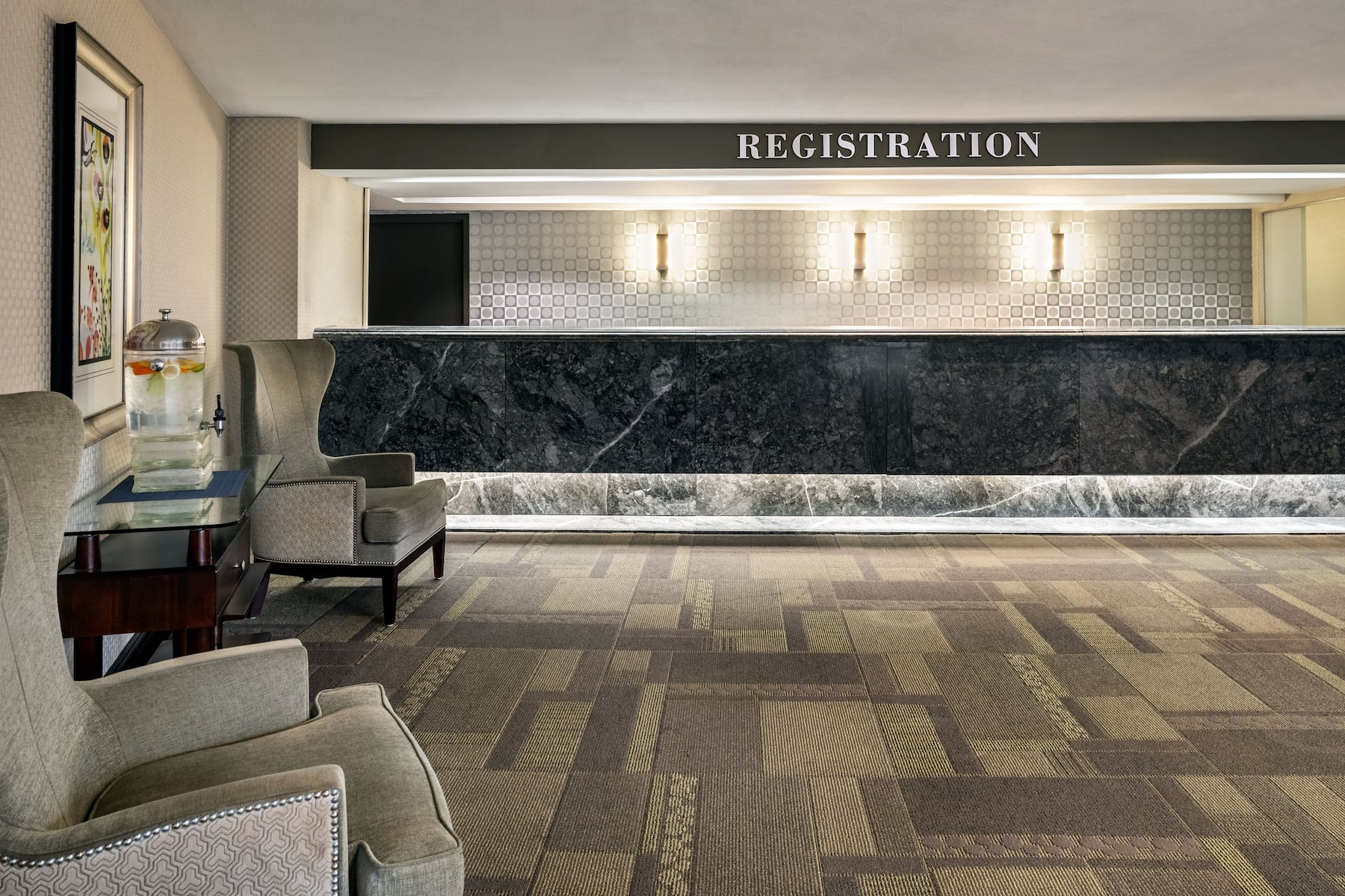 Wyndham Springfield City Centre reception in Springfield, Illinois