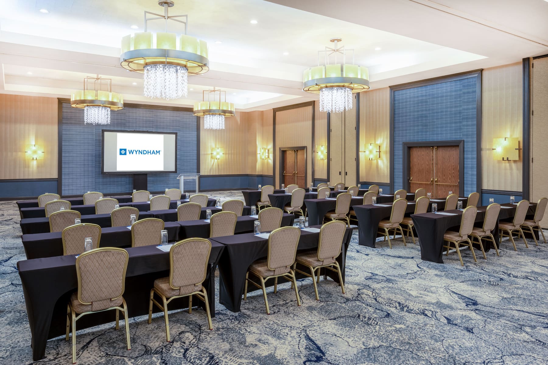 Classroom meeting room at Wyndham Indianapolis Airport in Indianapolis, Indiana