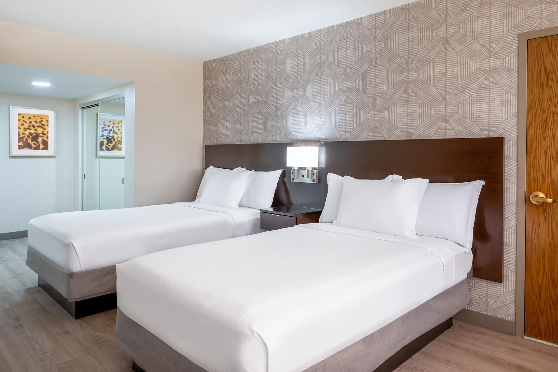Guest room at the Wyndham Indianapolis Airport in Indianapolis, Indiana
