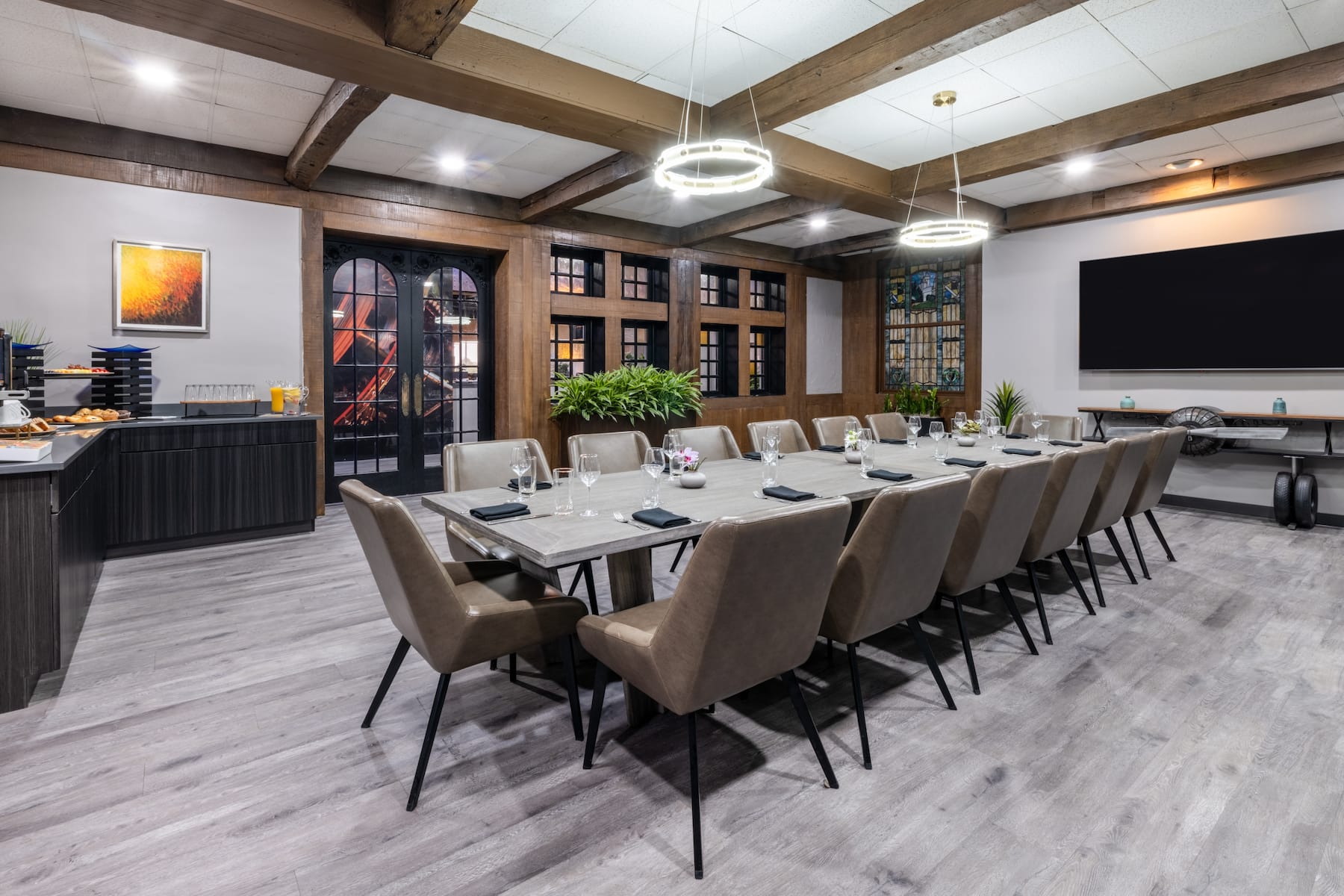 Meeting room at Wyndham Indianapolis Airport in Indianapolis, Indiana