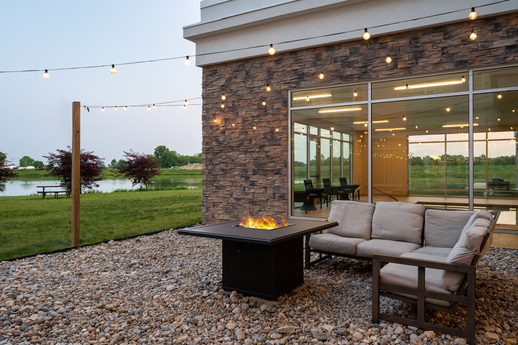 Firepit at Wyndham Westfield in Westfield, Indiana