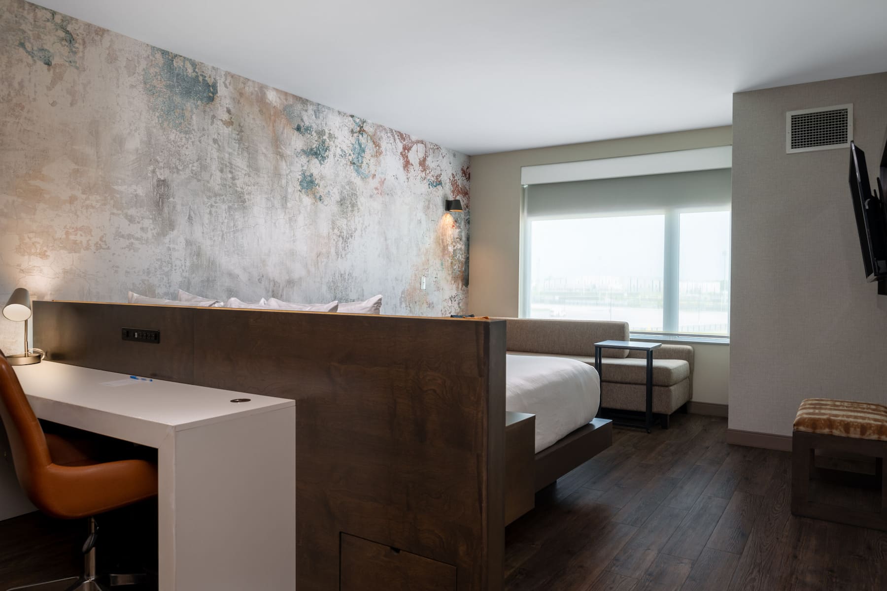 Guest room at the Wyndham Westfield in Westfield, Indiana