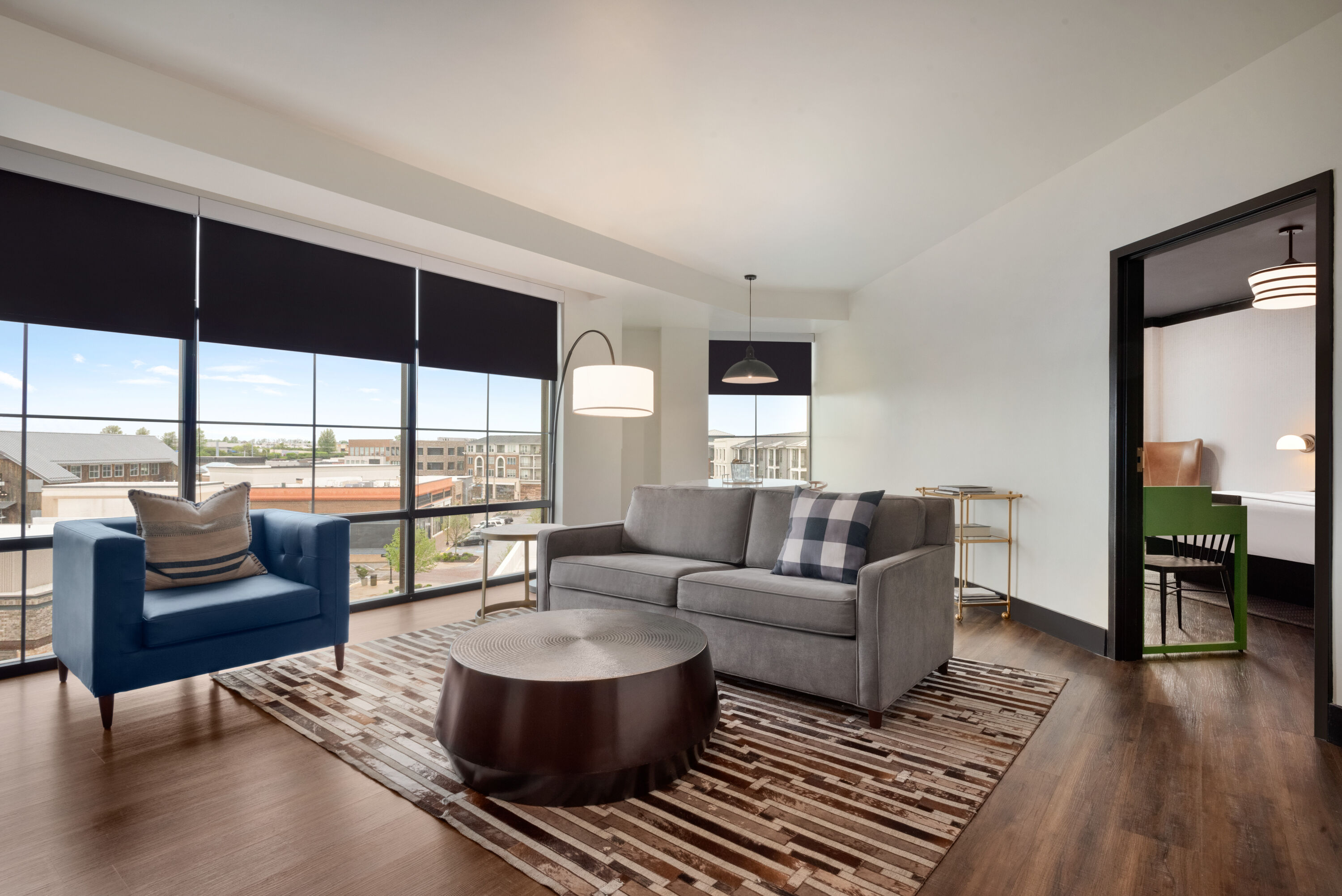 Guest room at the Origin Lexington, a Wyndham Hotel in Lexington, Kentucky