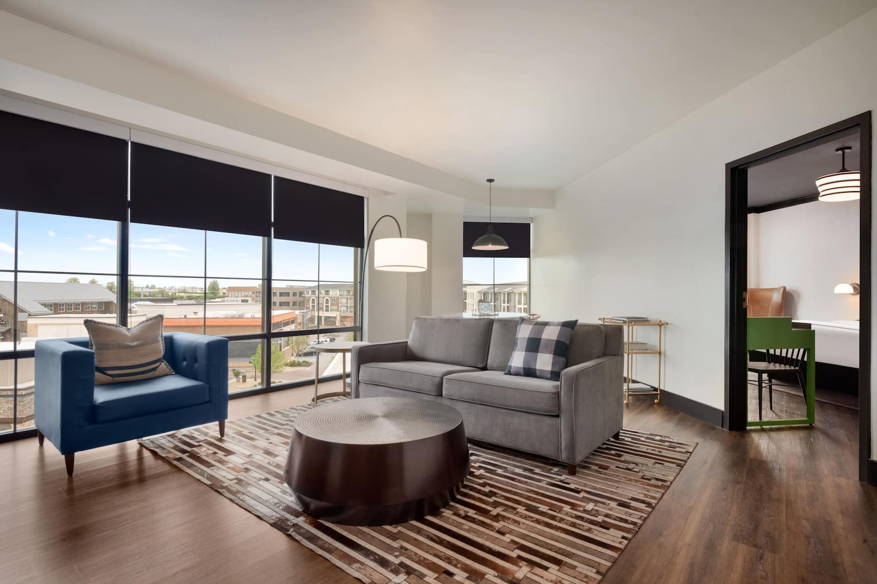 Guest room at the Origin Lexington, a Wyndham Hotel in Lexington, Kentucky