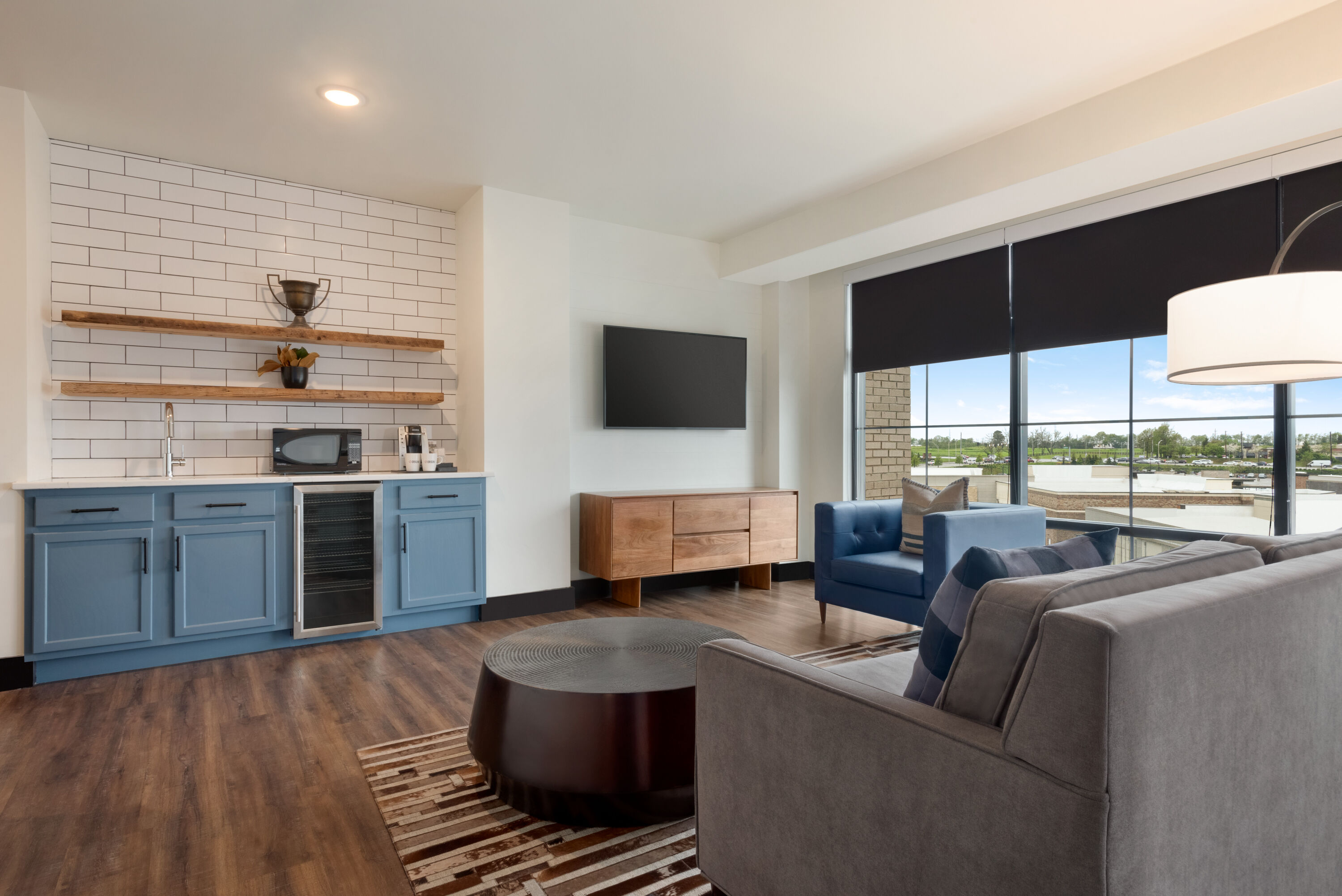 Guest room at the Origin Lexington, a Wyndham Hotel in Lexington, Kentucky
