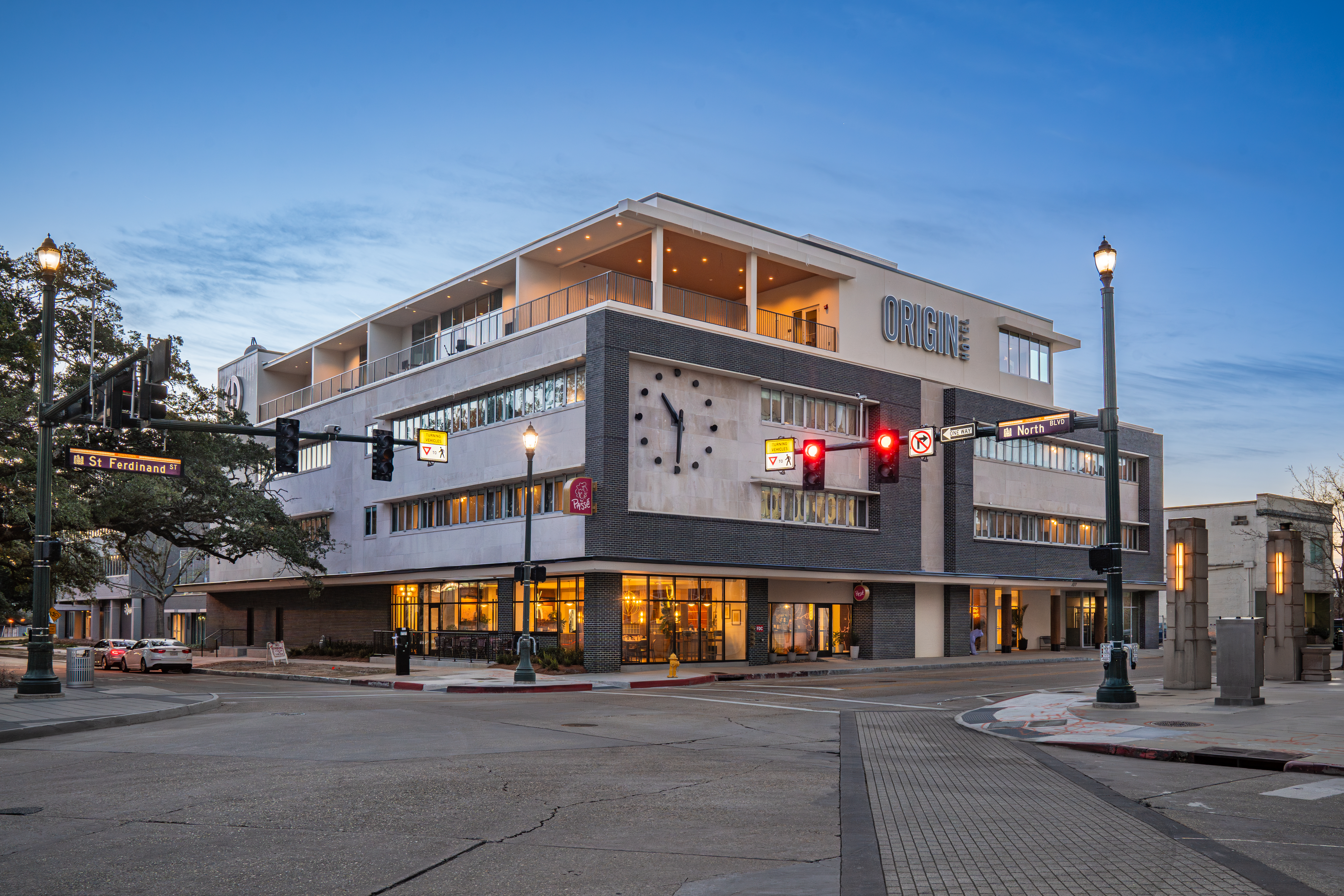 Exterior of Origin Baton Rouge, a Wyndham Hotel hotel in Baton Rouge, Louisiana