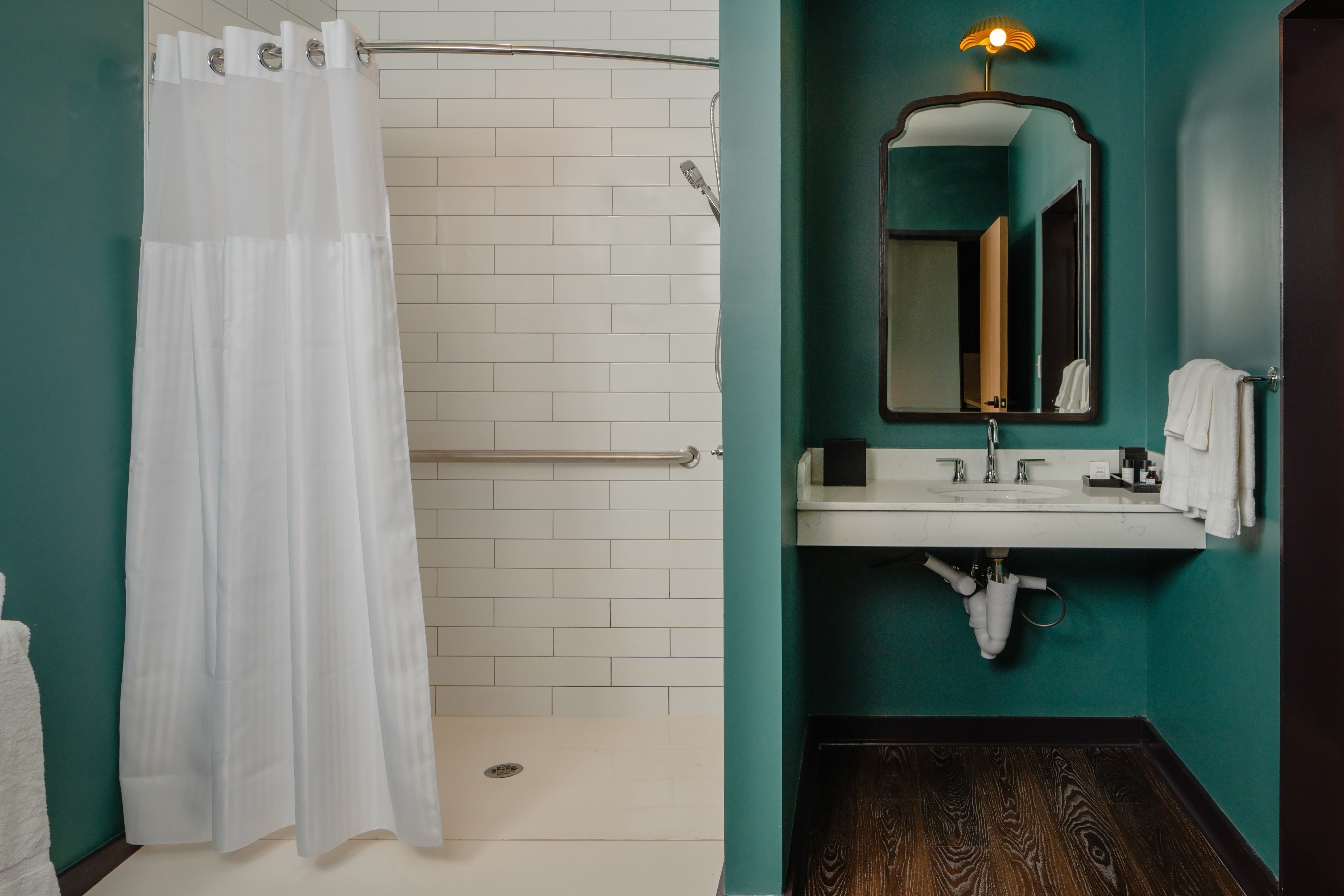 Guest room at the Origin Baton Rouge, a Wyndham Hotel in Baton Rouge, Louisiana
