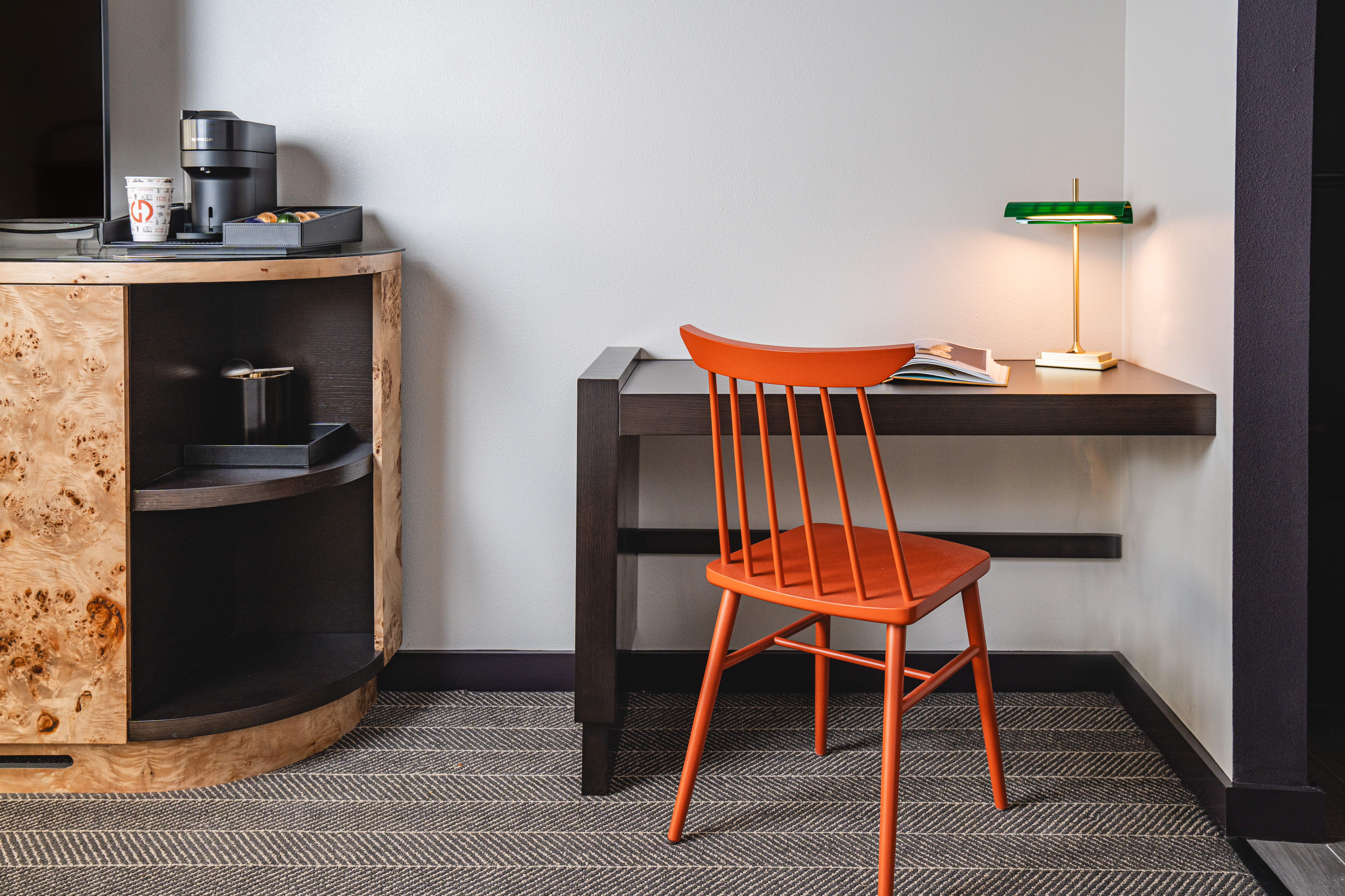 Guest room at the Origin Baton Rouge, a Wyndham Hotel in Baton Rouge, Louisiana