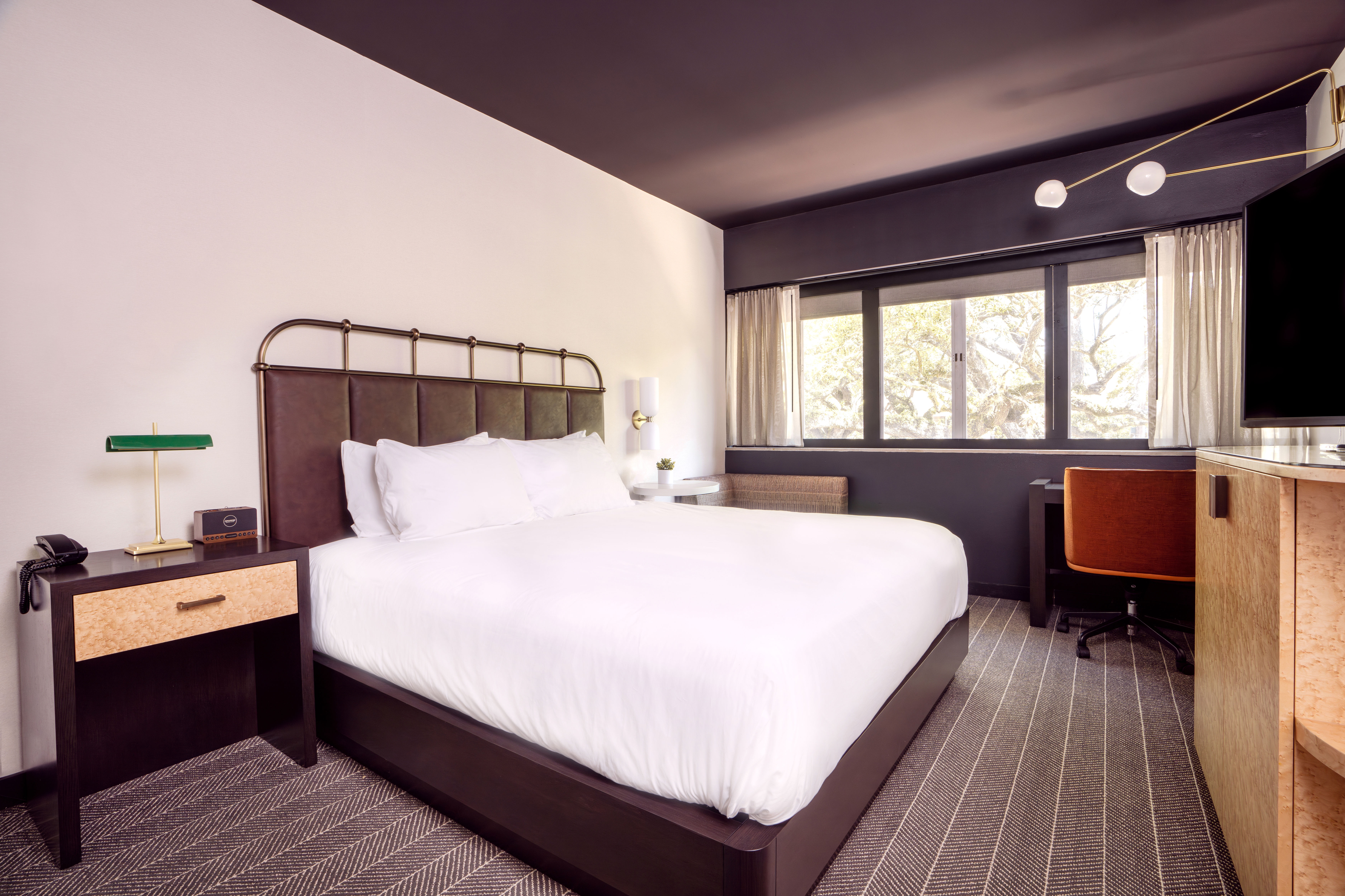 Guest room at the Origin Baton Rouge, a Wyndham Hotel in Baton Rouge, Louisiana