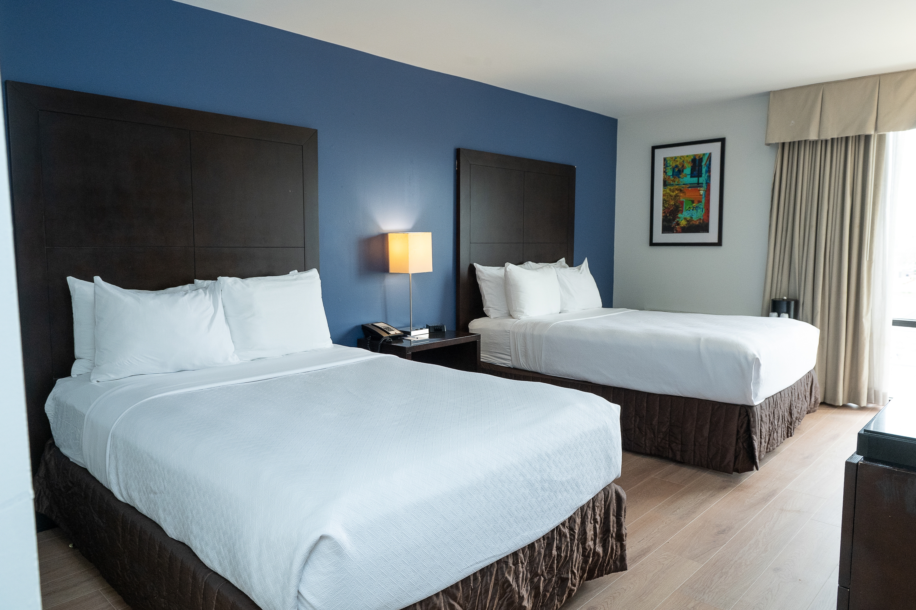Guest room at the Wyndham New Orleans Airport & Conference Center in Kenner, Louisiana
