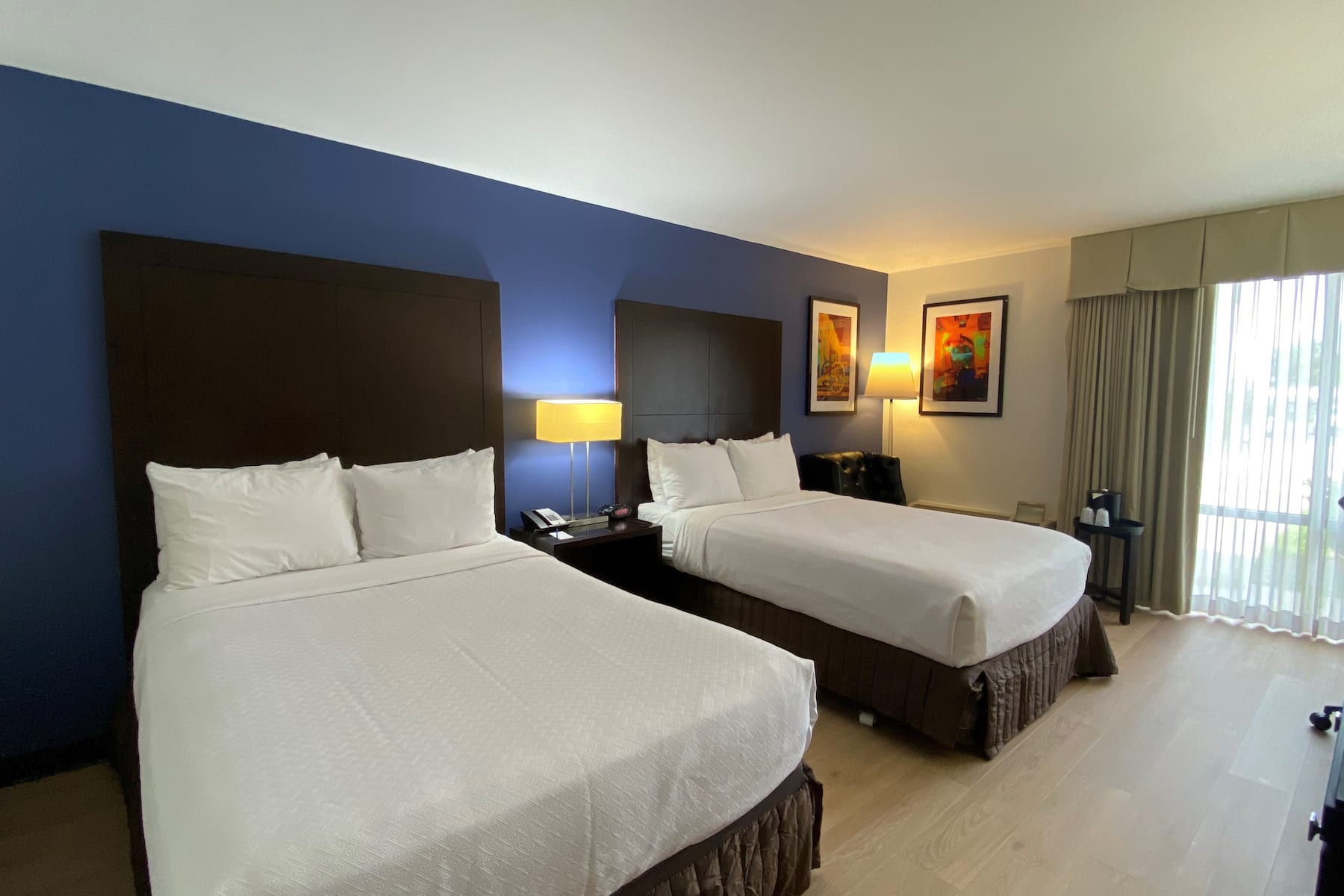 Guest room at the Wyndham New Orleans Airport & Conference Center in Kenner, Louisiana