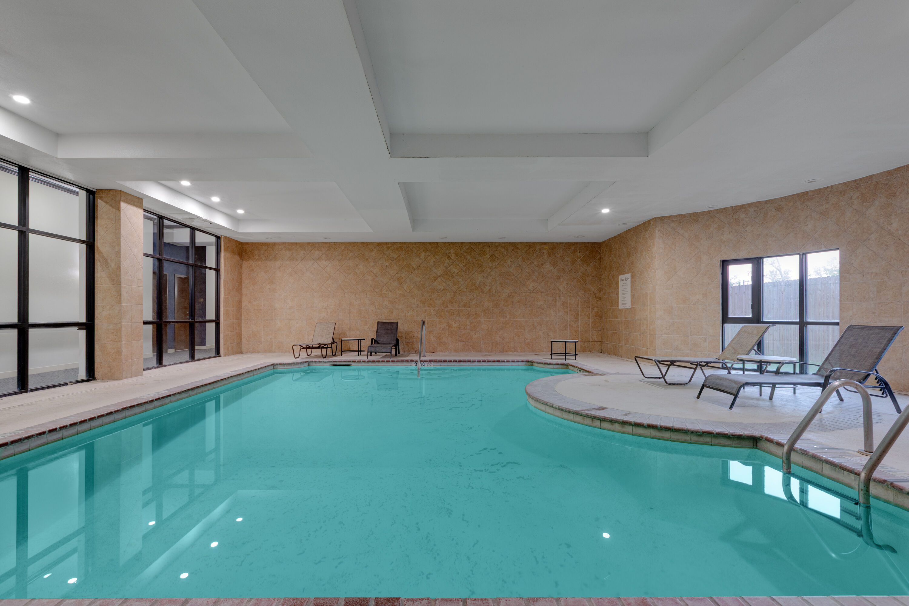 Indoor pool at the Wyndham Lake Charles in Lake Charles, Louisiana