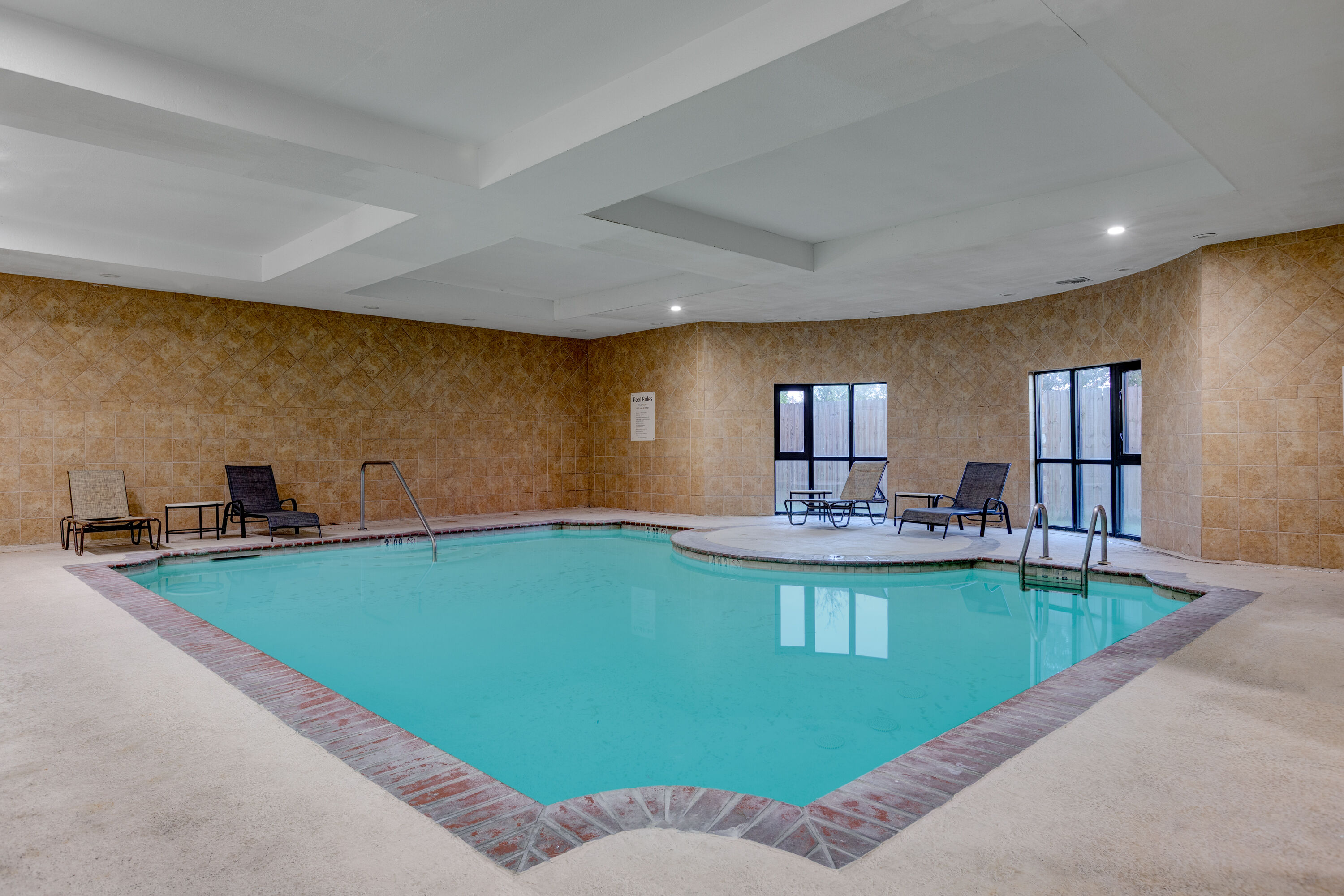 Indoor pool at the Wyndham Lake Charles in Lake Charles, Louisiana
