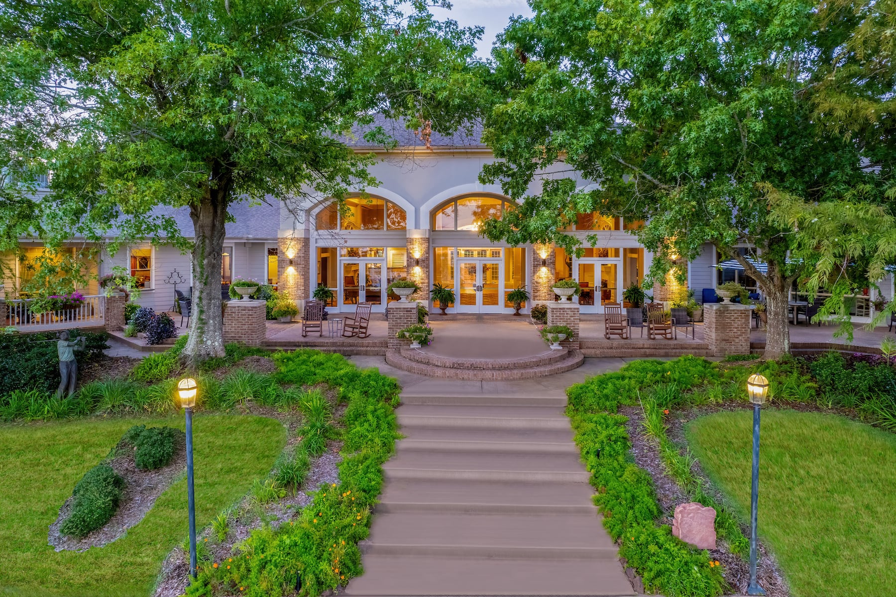 Exterior Dusk Image of Cypress Bend Resort, a Wyndham Hotel hotel in Many, Louisiana