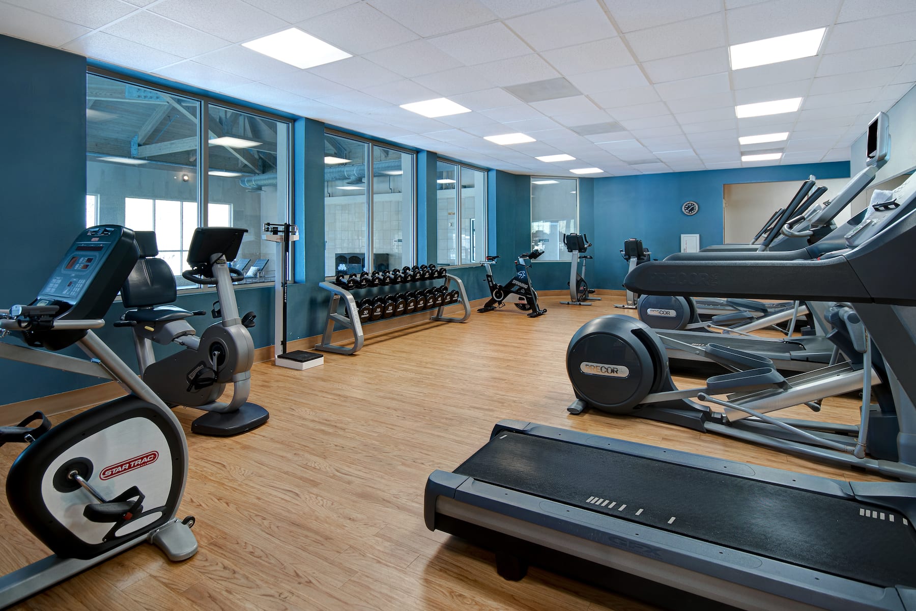 Fitness room at Cypress Bend Resort, a Wyndham Hotel in Many, Louisiana