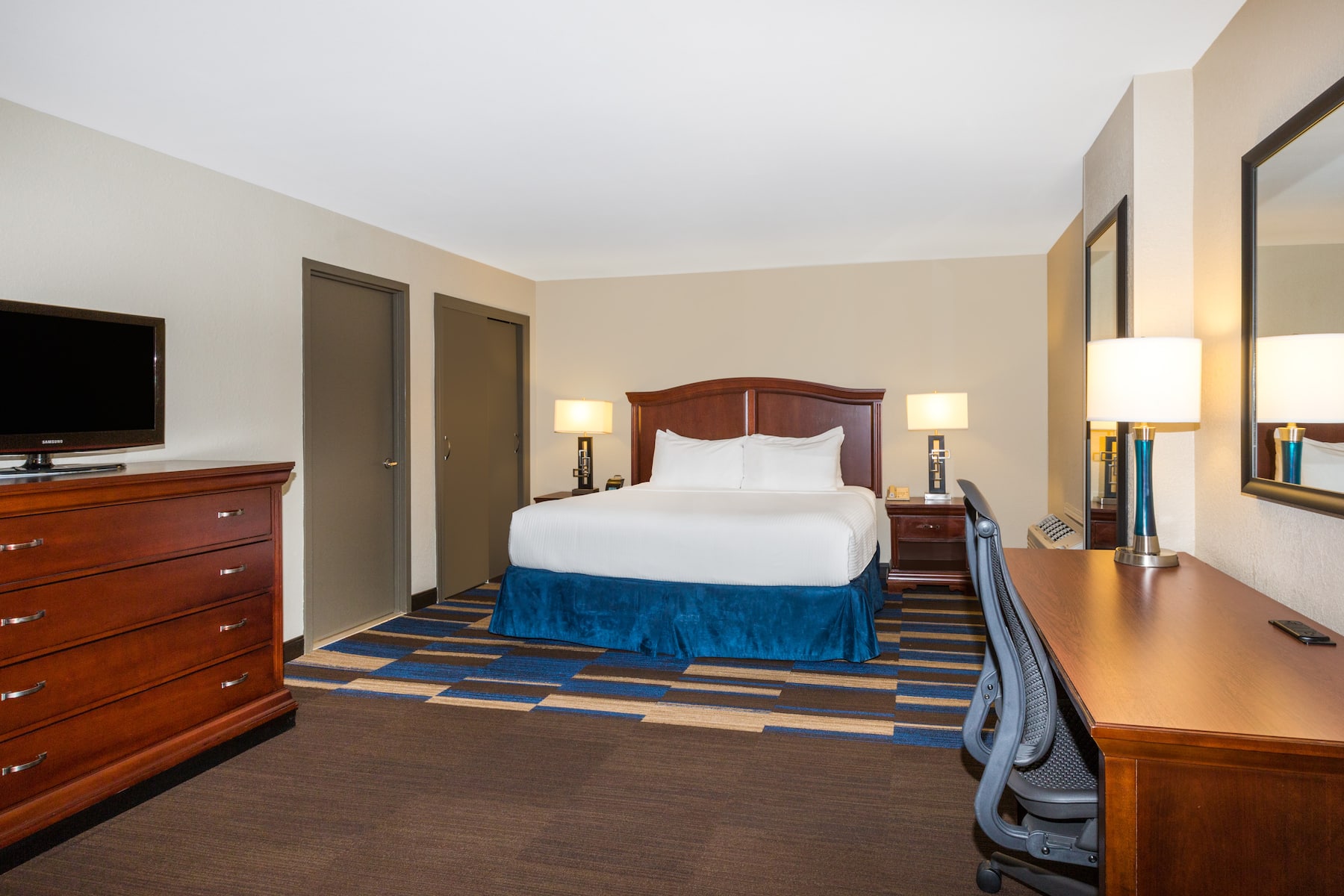 Guest room at the Wyndham New Orleans - French Quarter in New Orleans, Louisiana