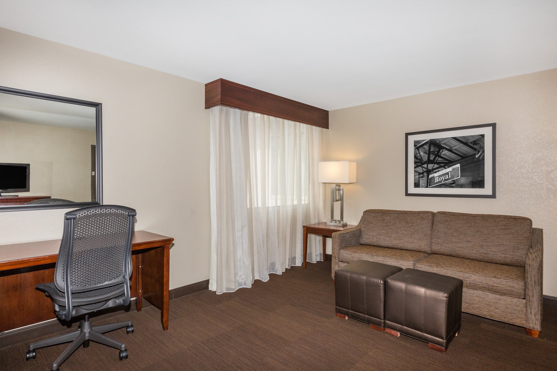 Guest room at the Wyndham New Orleans - French Quarter in New Orleans, Louisiana