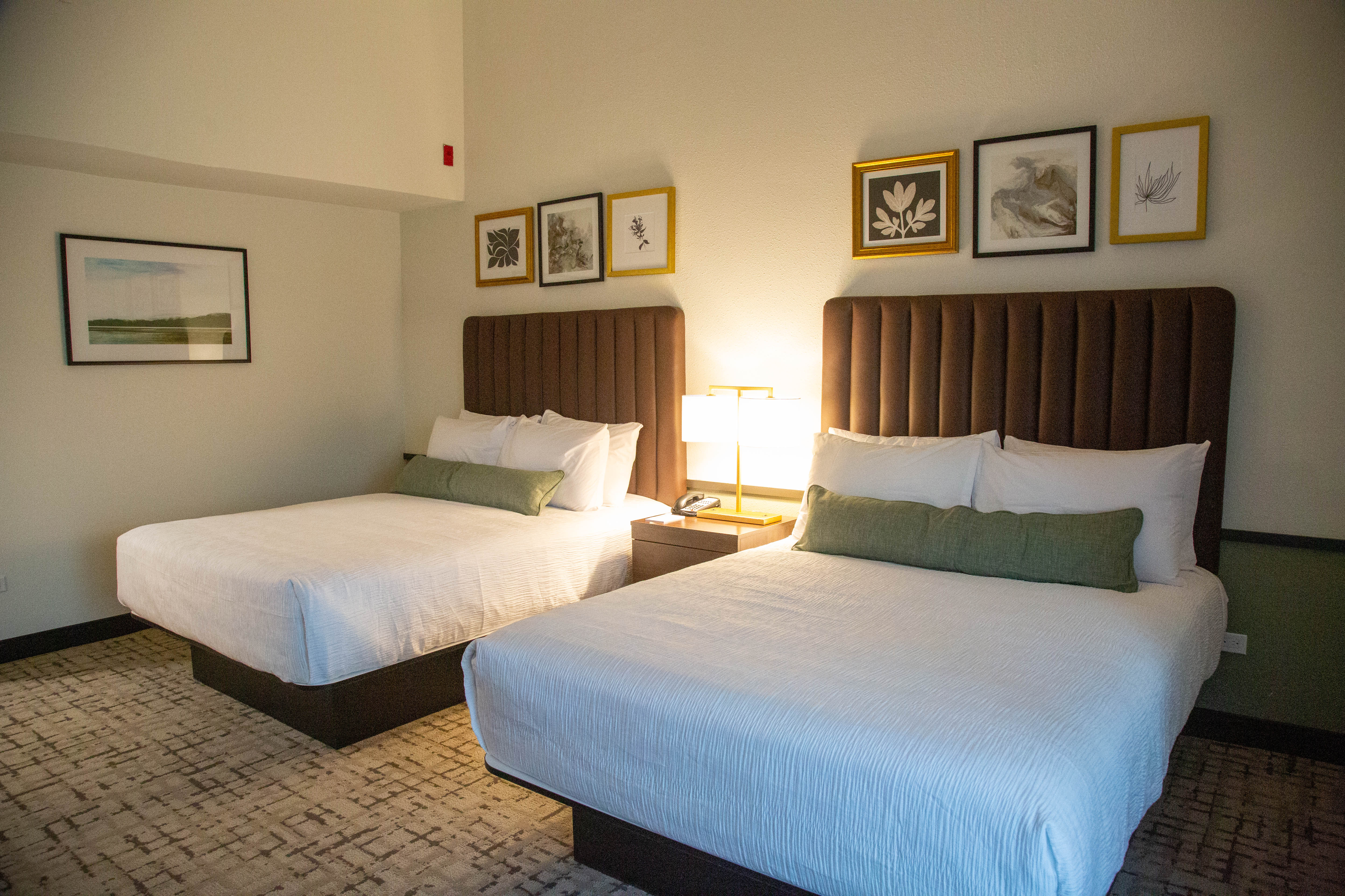 Guest room at the Bay Valley Resort in Bay City, Michigan