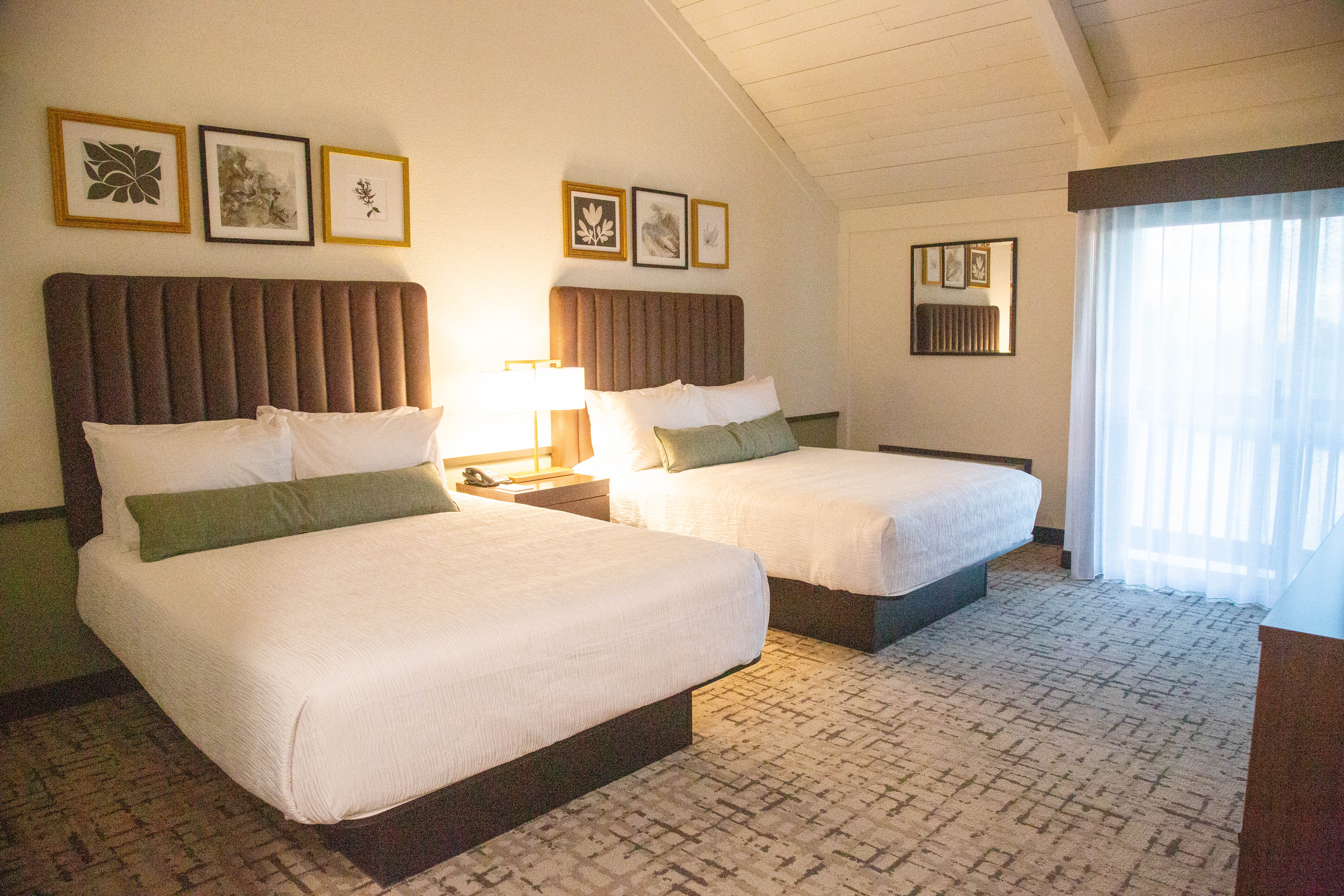 Guest room at the Bay Valley Resort in Bay City, Michigan