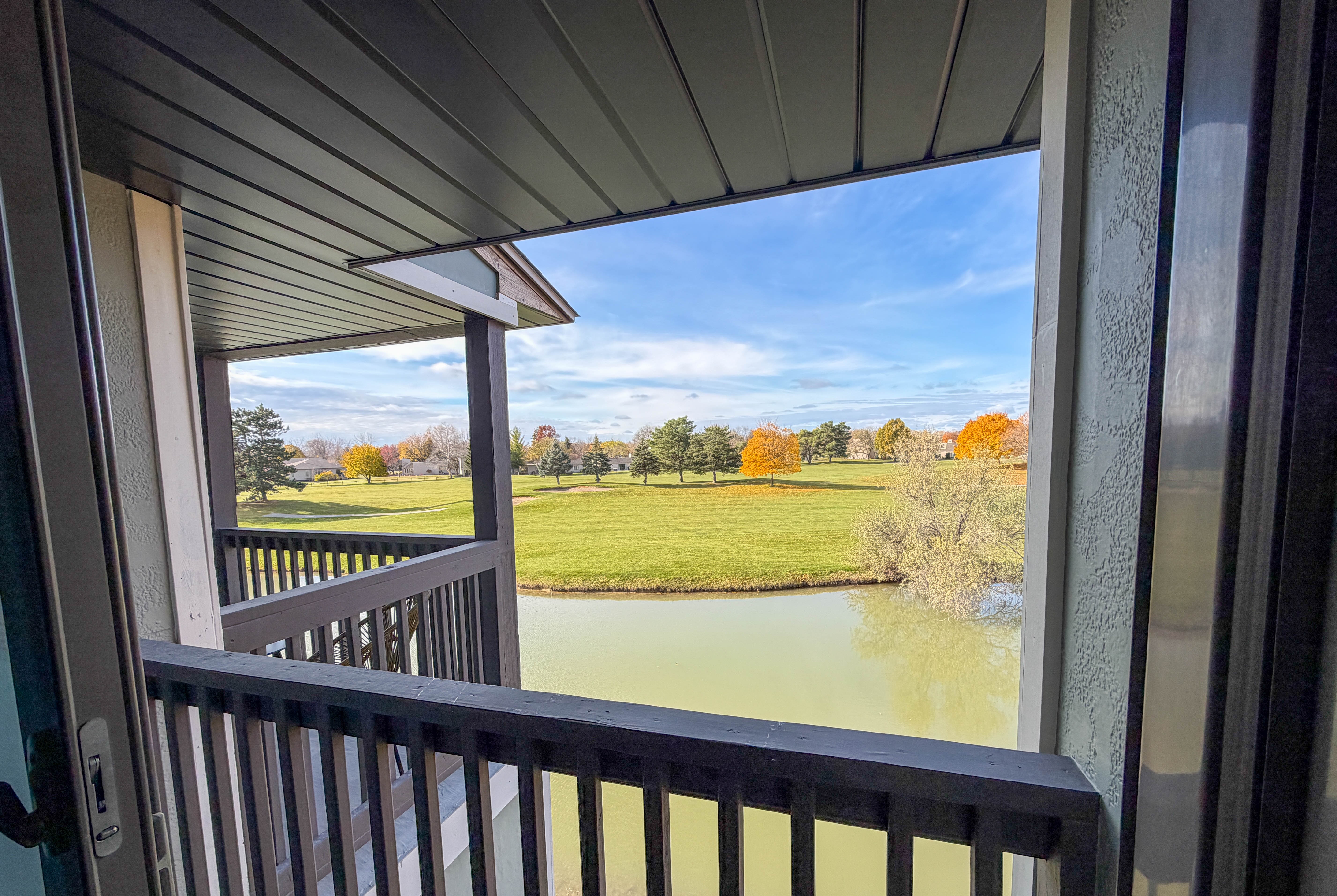 Guest room at the Bay Valley Resort in Bay City, Michigan