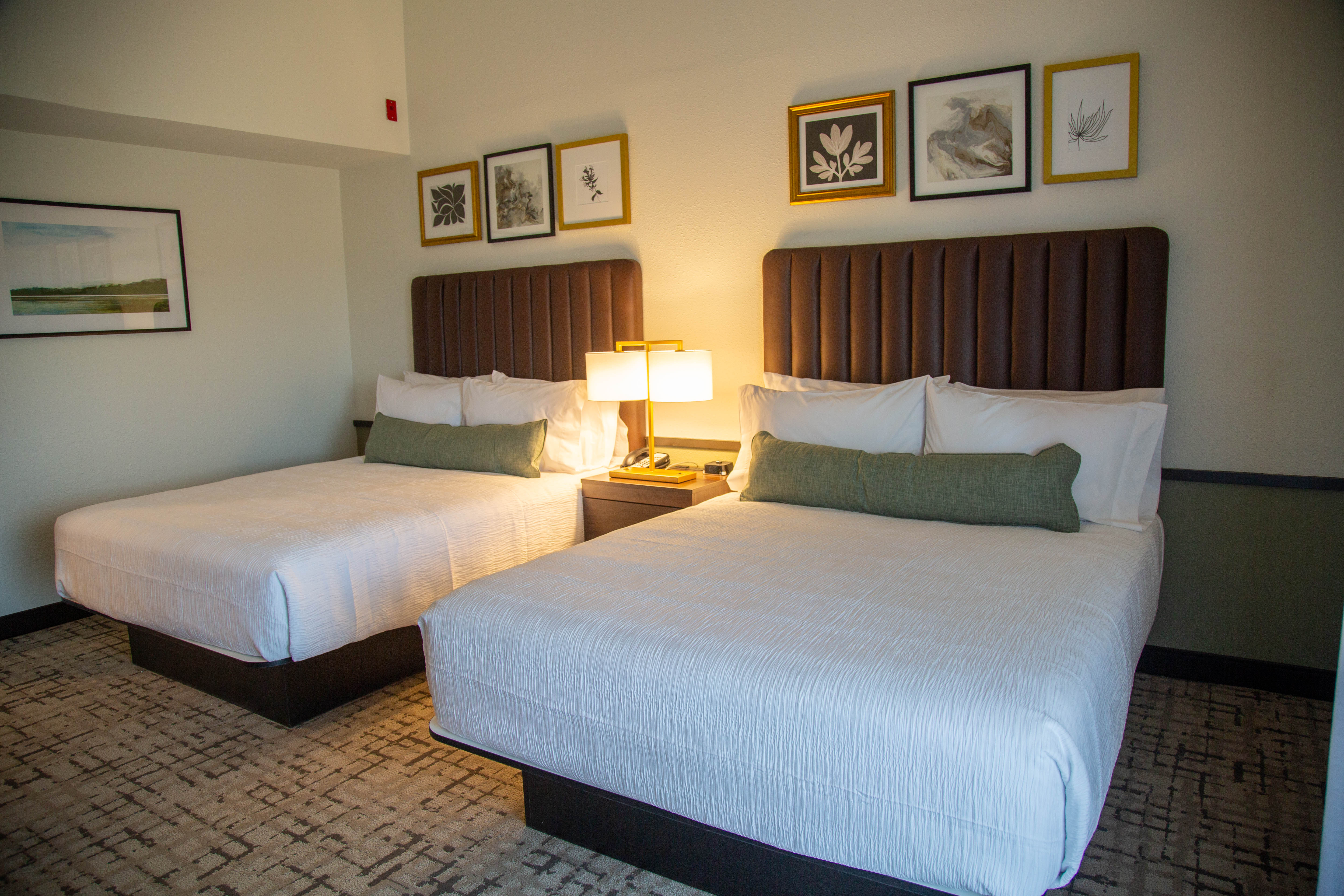 Guest room at the Bay Valley Resort in Bay City, Michigan