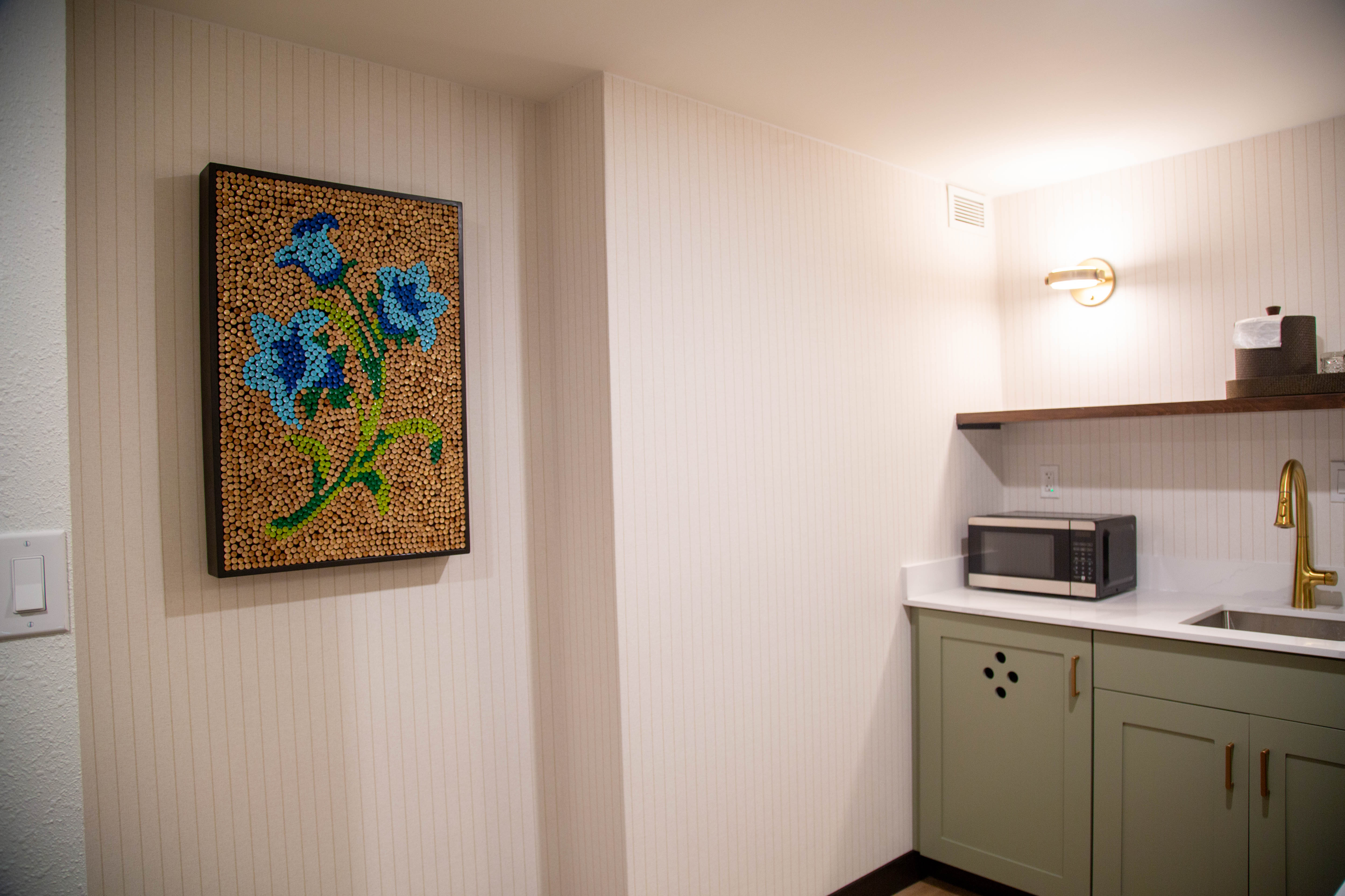 Guest room at the Bay Valley Resort in Bay City, Michigan