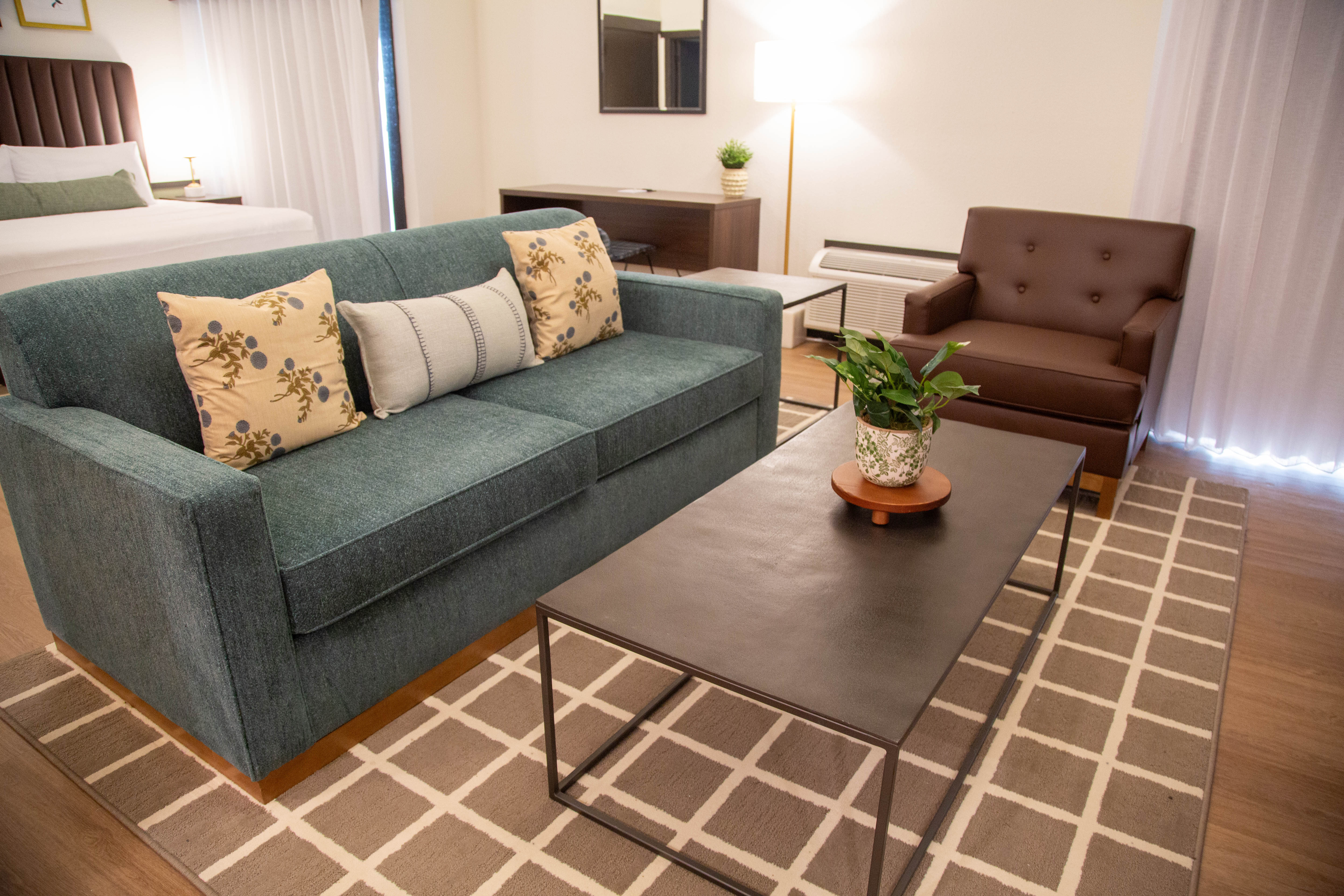 Guest room at the Bay Valley Resort in Bay City, Michigan