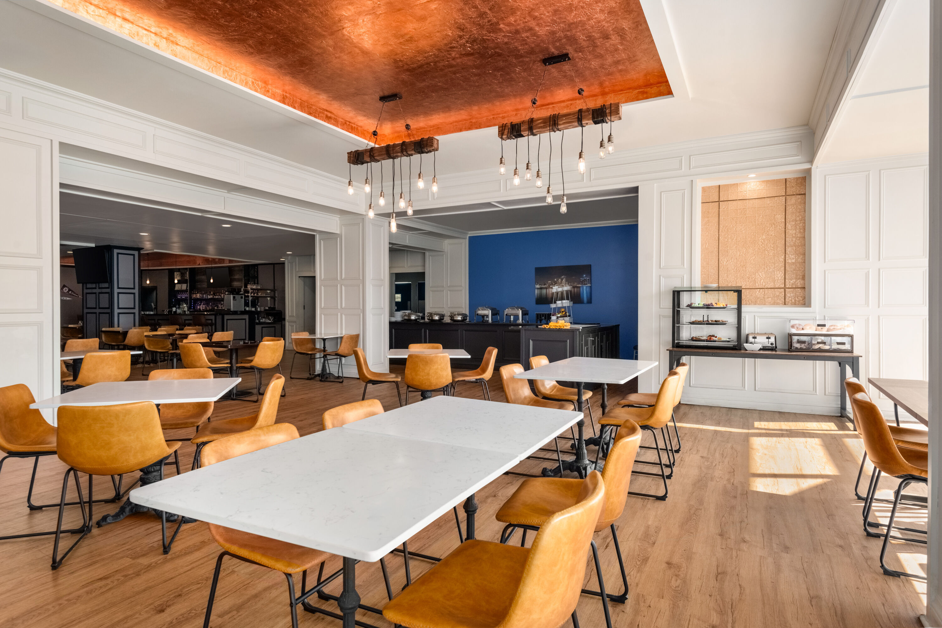 Free breakfast at Fort Pontchartrain Detroit, a Wyndham Hotel in Detroit, Michigan