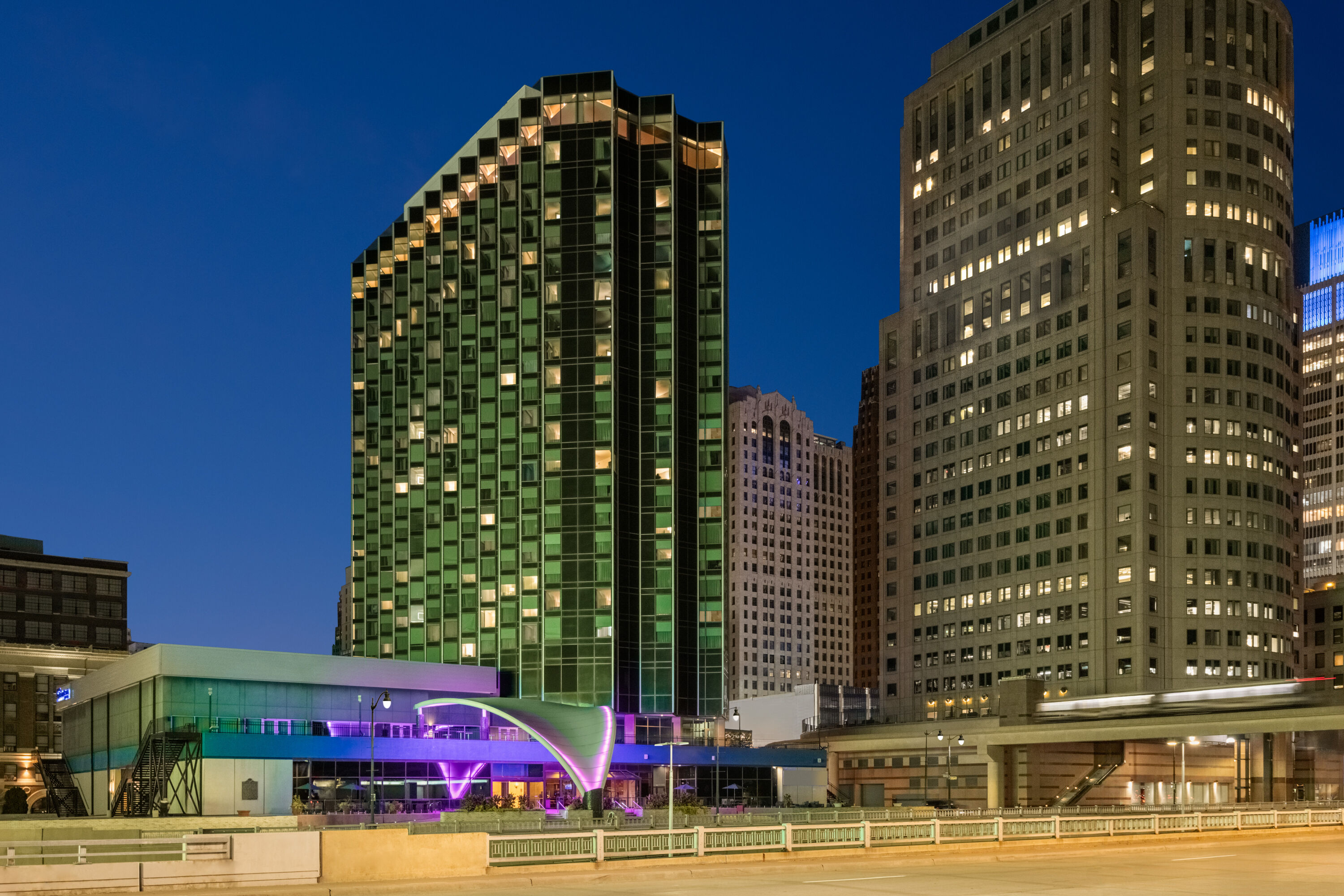 Exterior of Fort Pontchartrain Detroit, a Wyndham Hotel hotel in Detroit, Michigan