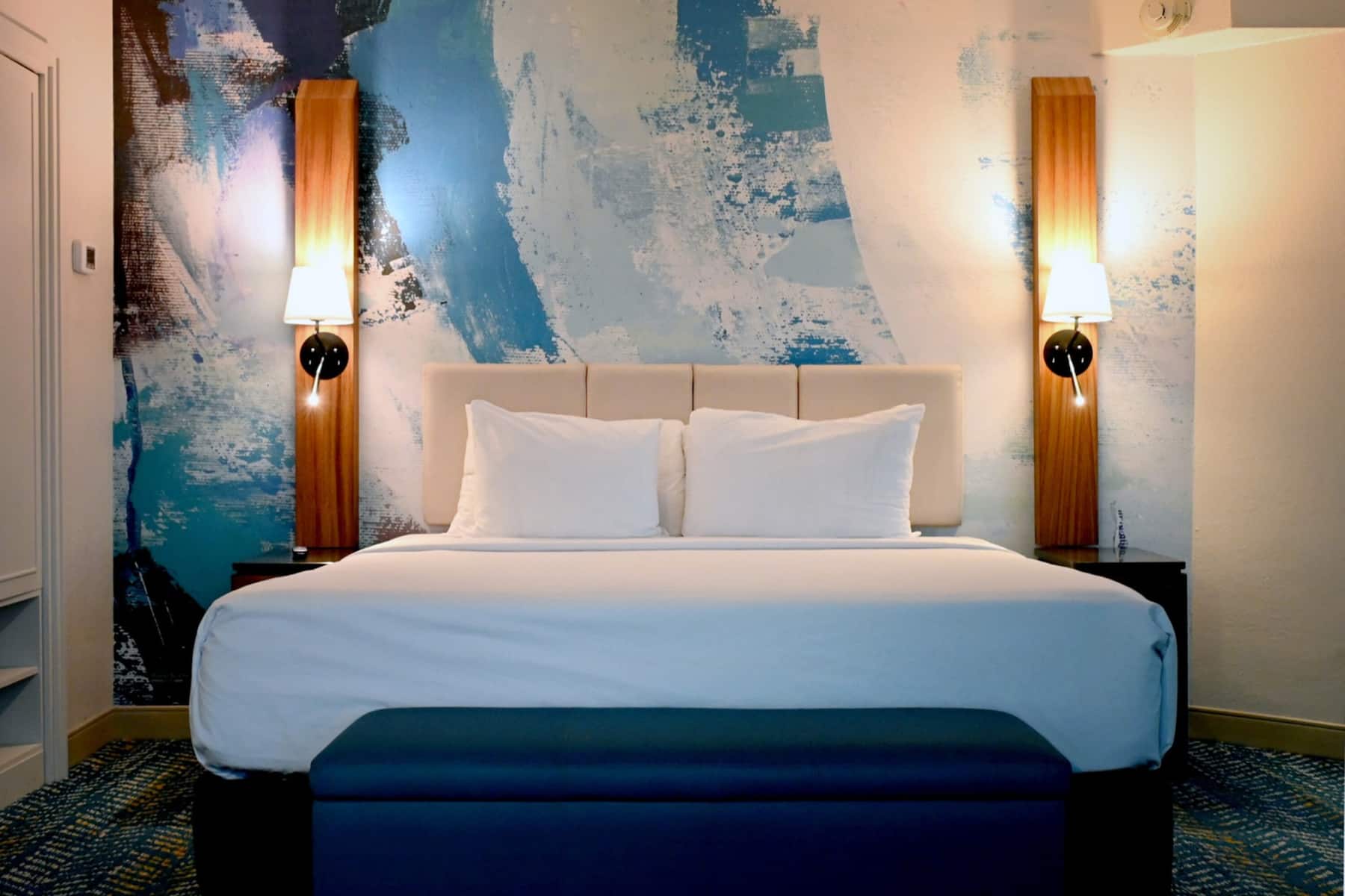Guest room at the Fort Pontchartrain Detroit, a Wyndham Hotel in Detroit, Michigan