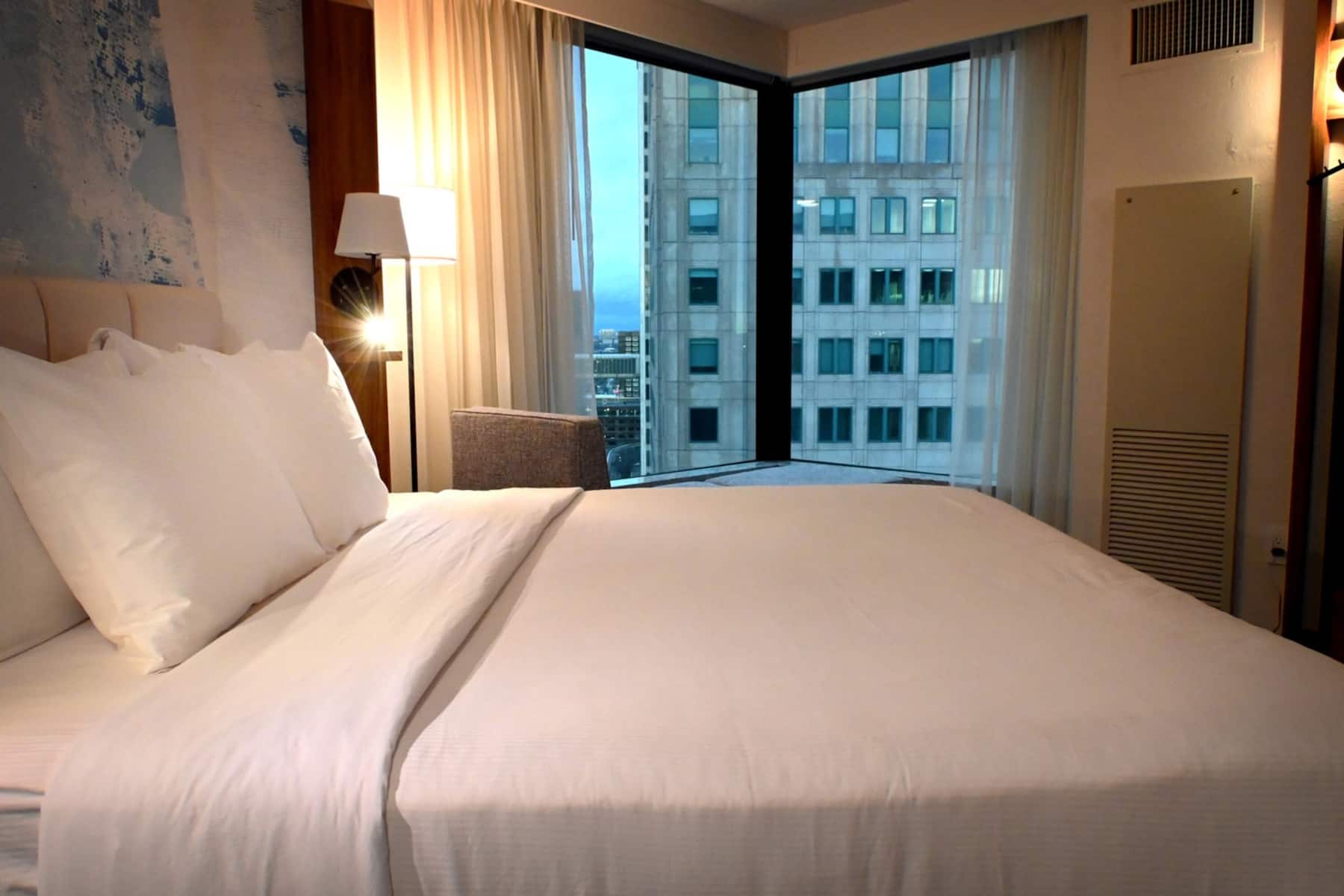 Guest room at the Fort Pontchartrain Detroit, a Wyndham Hotel in Detroit, Michigan
